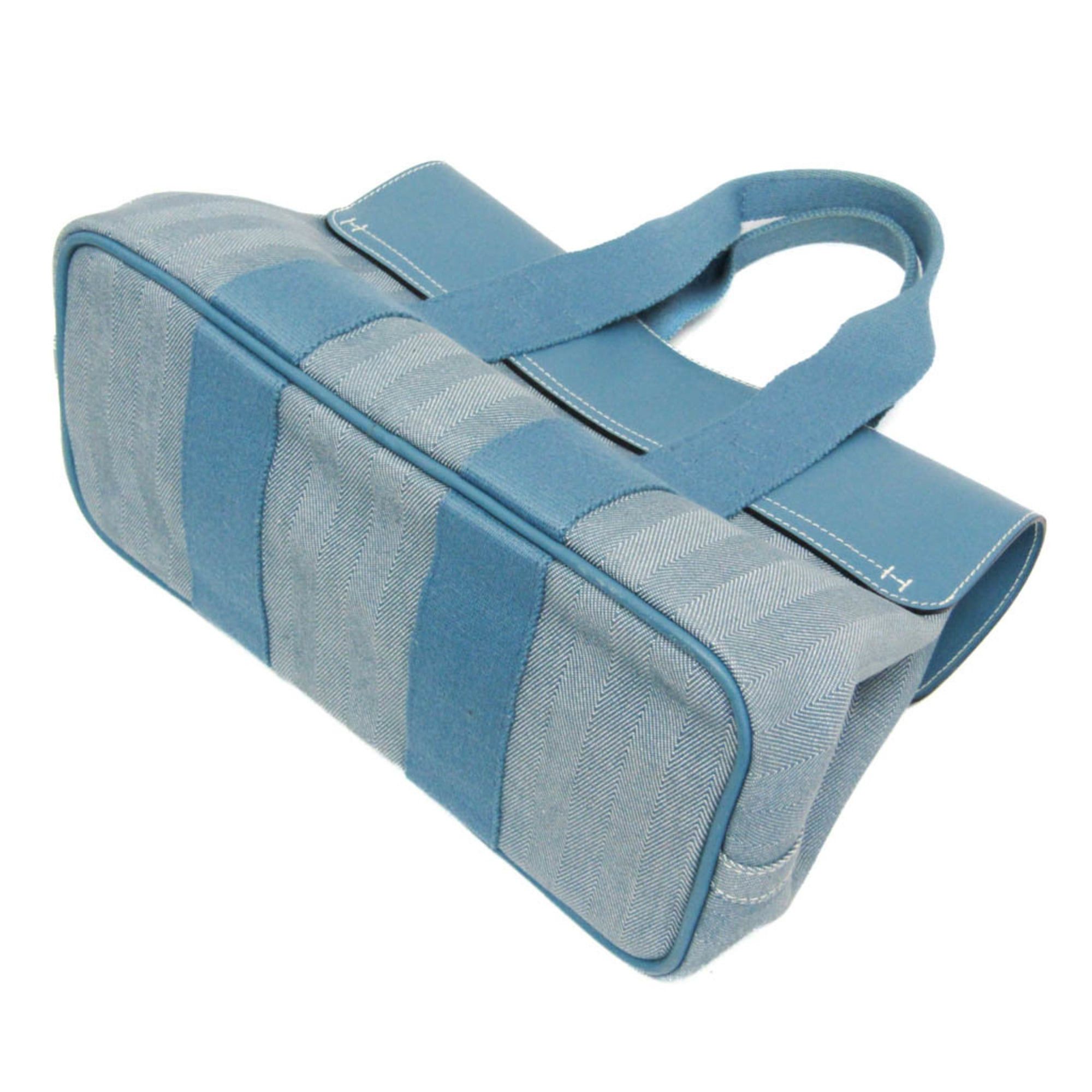 Hermes Hermes Valparaiso PM Women's Cotton,Polyester Handbag Blue Size ONE SIZE - 3 Thumbnail