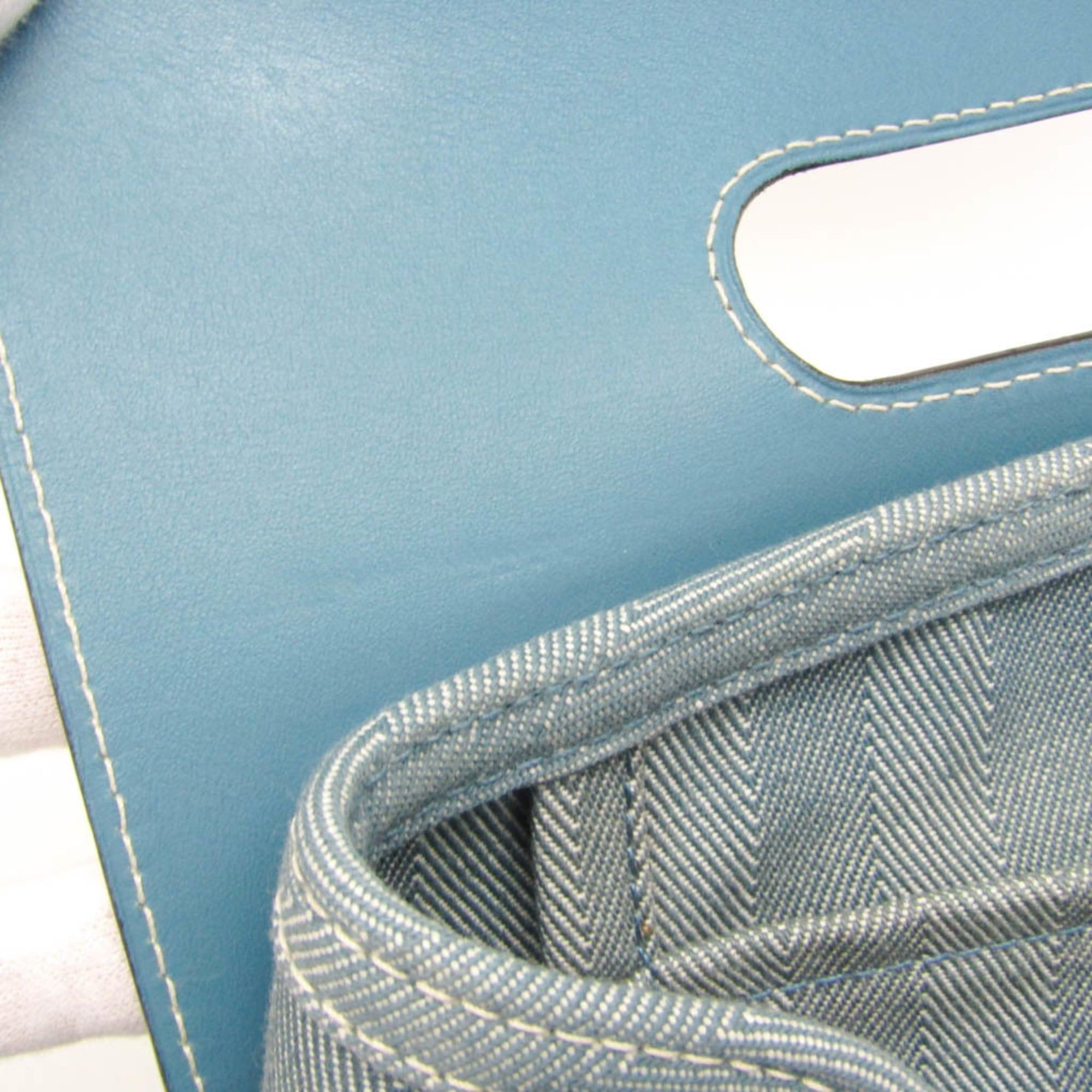 Hermes Hermes Valparaiso PM Women's Cotton,Polyester Handbag Blue Size ONE SIZE - 14 Thumbnail