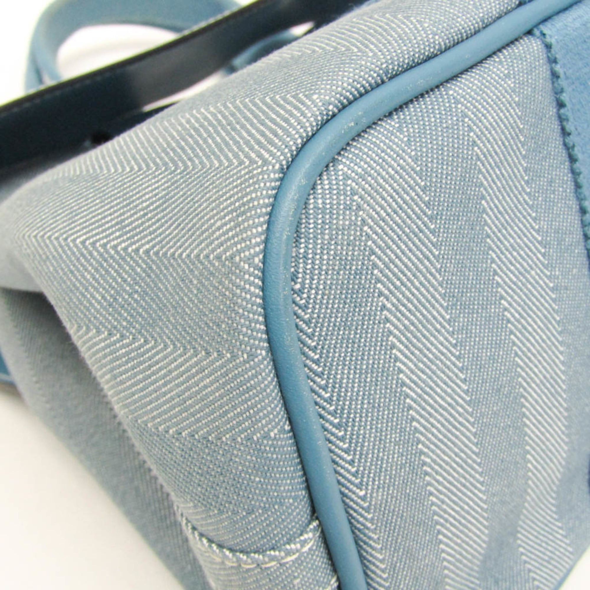 Hermes Hermes Valparaiso PM Women's Cotton,Polyester Handbag Blue Size ONE SIZE - 7 Thumbnail