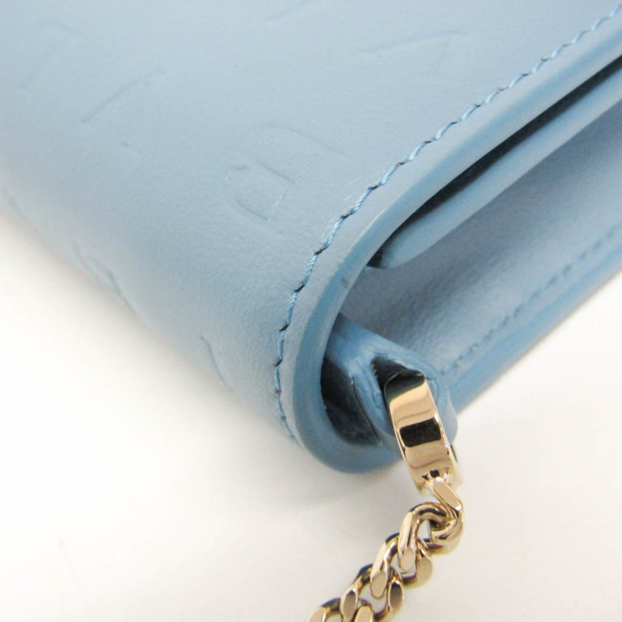 Bvlgari Bvlgari INFINITUM Women's Leather Chain/Shoulder Wallet Blue Size ONE SIZE - 8 Thumbnail