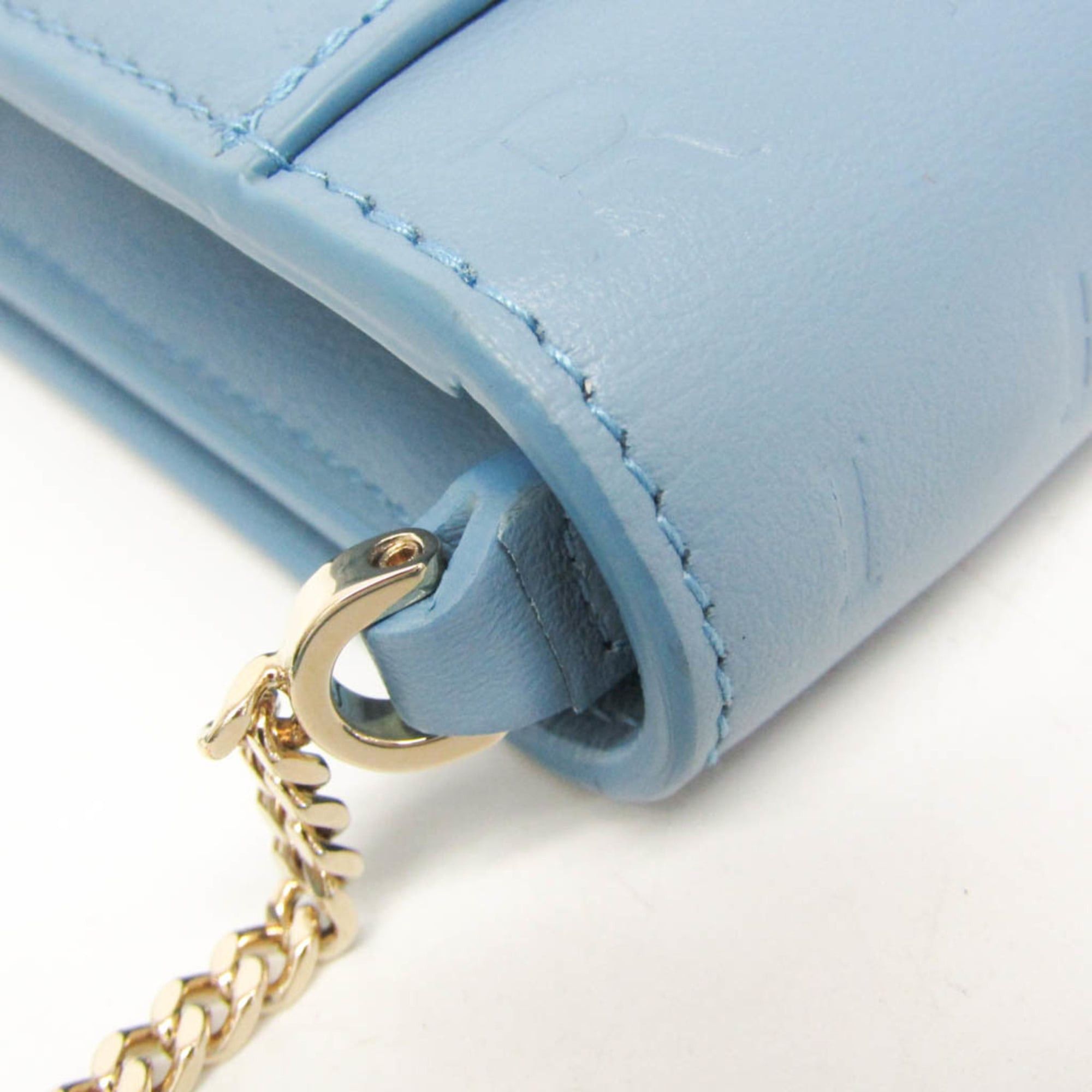 Bvlgari Bvlgari INFINITUM Women's Leather Chain/Shoulder Wallet Blue Size ONE SIZE - 9 Thumbnail