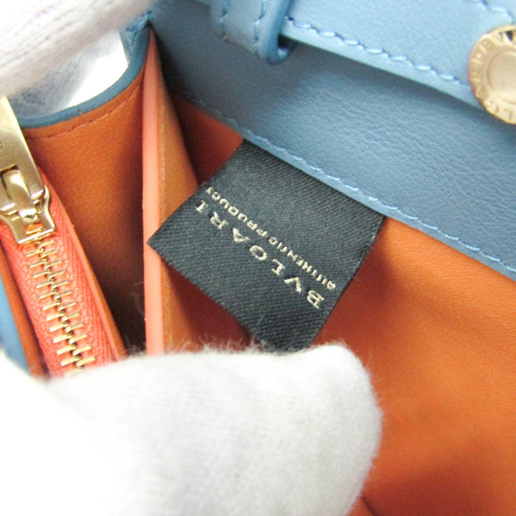 Bvlgari Bvlgari INFINITUM Women's Leather Chain/Shoulder Wallet Blue Size ONE SIZE - 11 Thumbnail