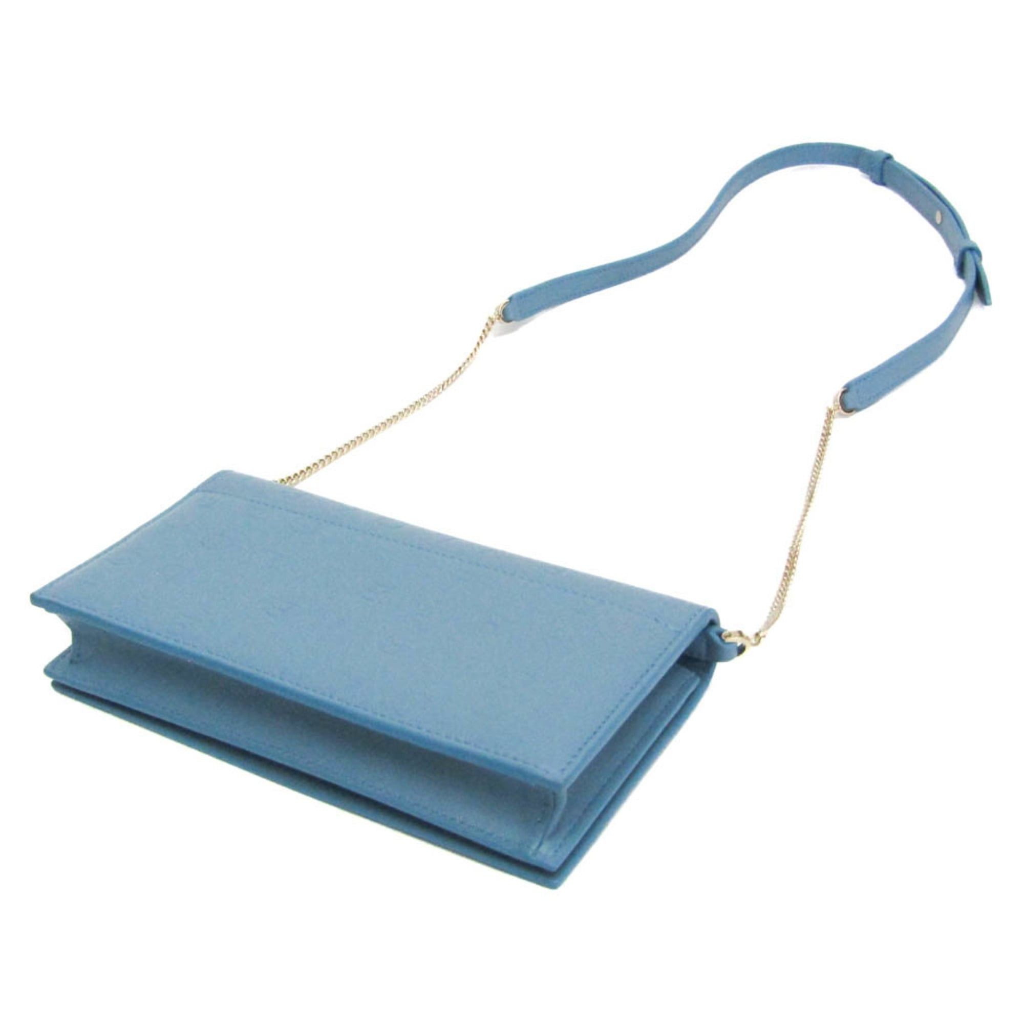 Bvlgari Bvlgari INFINITUM Women's Leather Chain/Shoulder Wallet Blue Size ONE SIZE - 2 Thumbnail