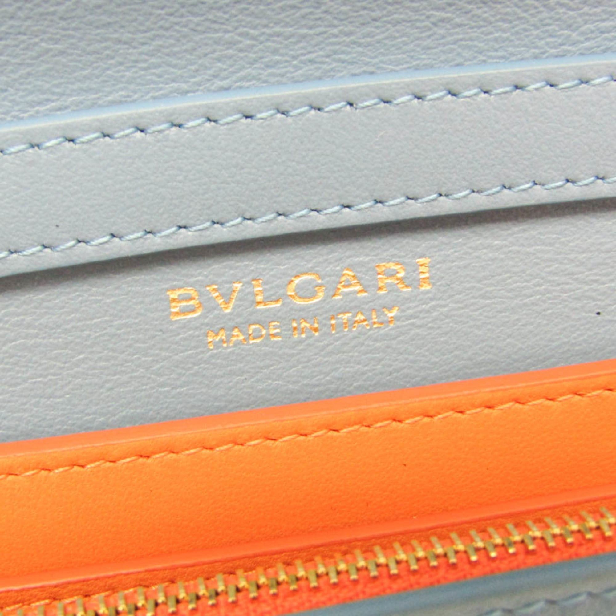 Bvlgari Bvlgari INFINITUM Women's Leather Chain/Shoulder Wallet Blue Size ONE SIZE - 10 Thumbnail