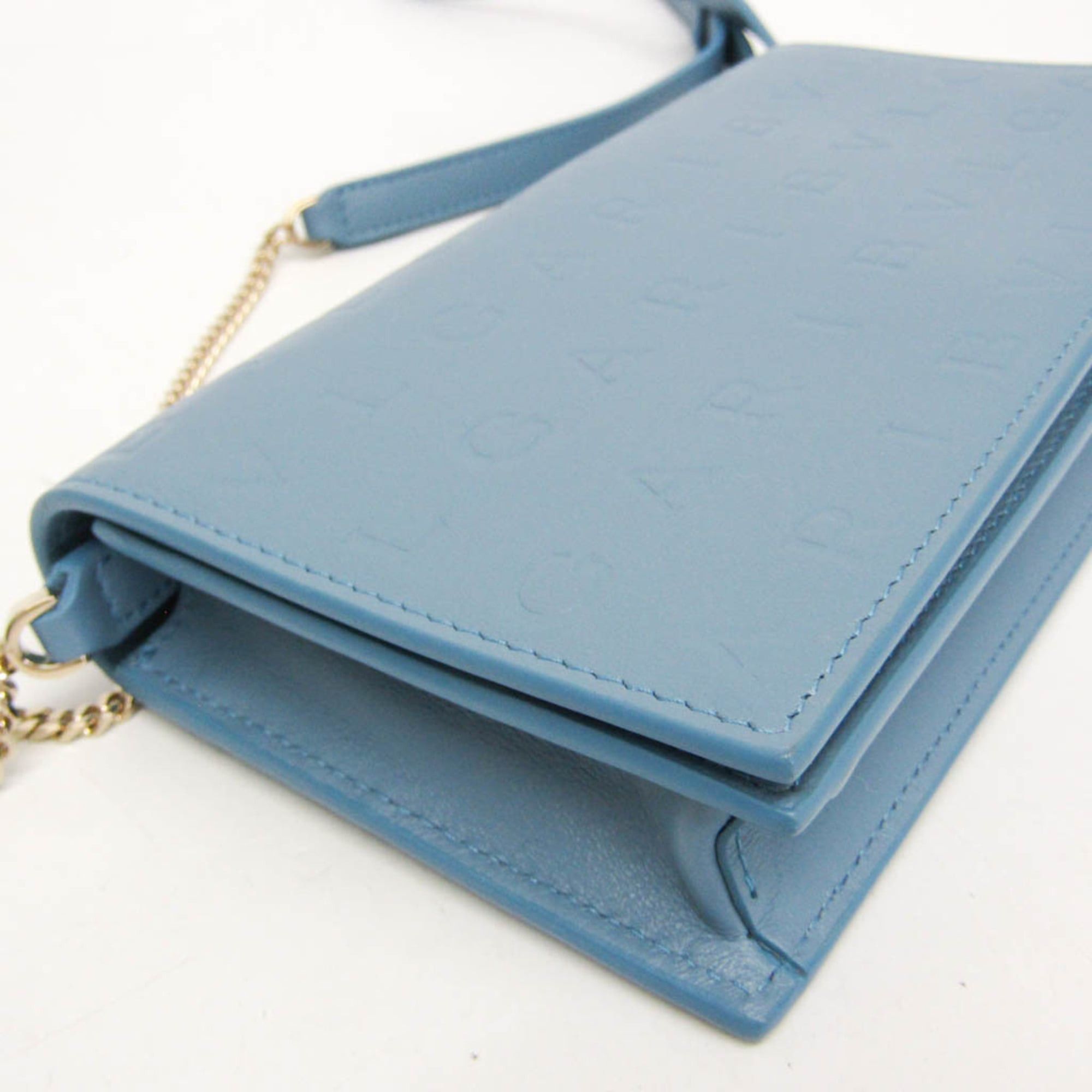 Bvlgari Bvlgari INFINITUM Women's Leather Chain/Shoulder Wallet Blue Size ONE SIZE - 7 Thumbnail