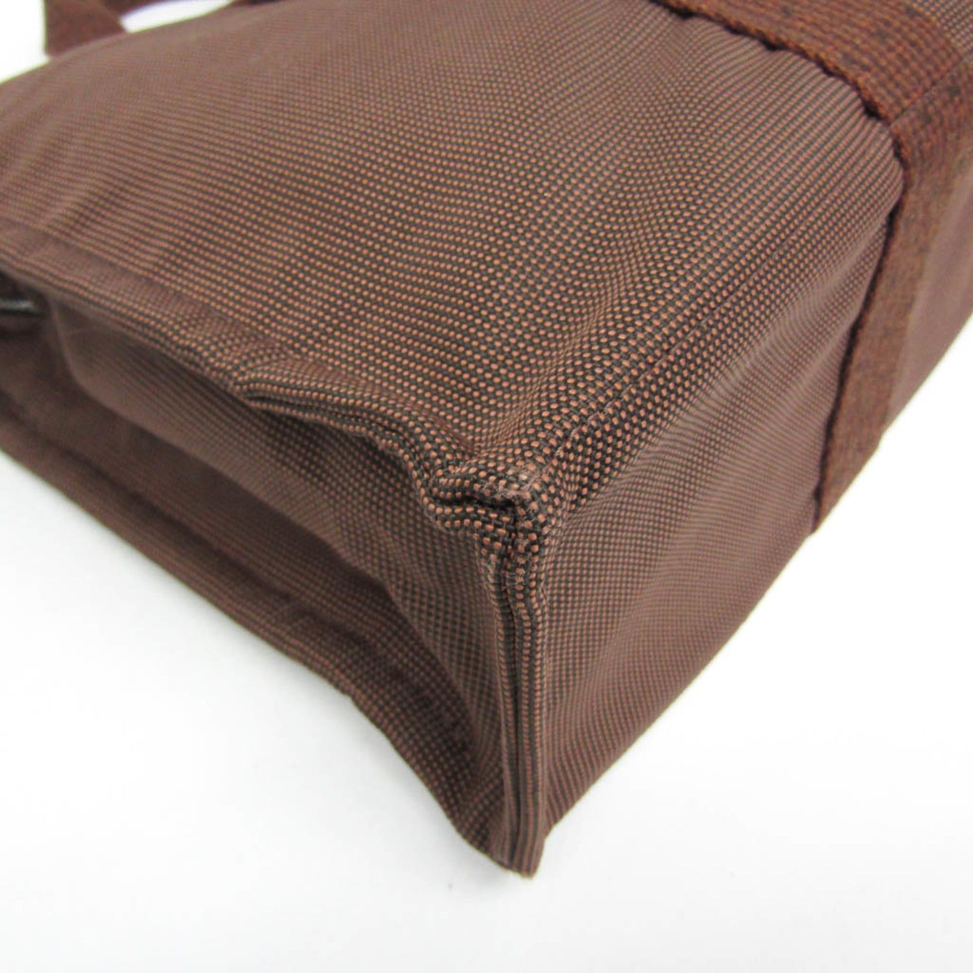 Hermes Hermes Her Line MM Men,Women Polyamide,Polyester Tote Bag Brown Size ONE SIZE - 4 Thumbnail
