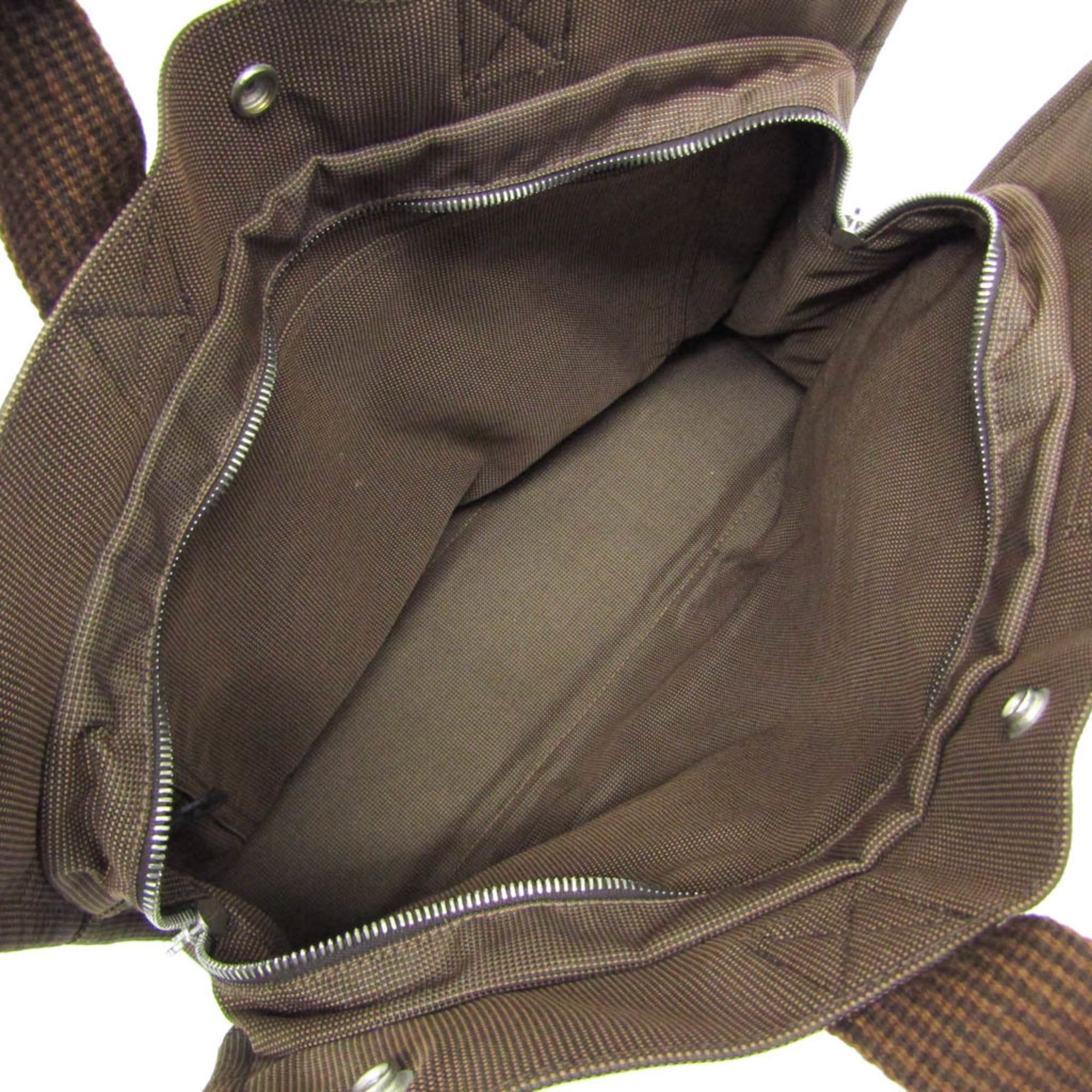 Hermes Hermes Her Line MM Men,Women Polyamide,Polyester Tote Bag Brown Size ONE SIZE - 3 Thumbnail