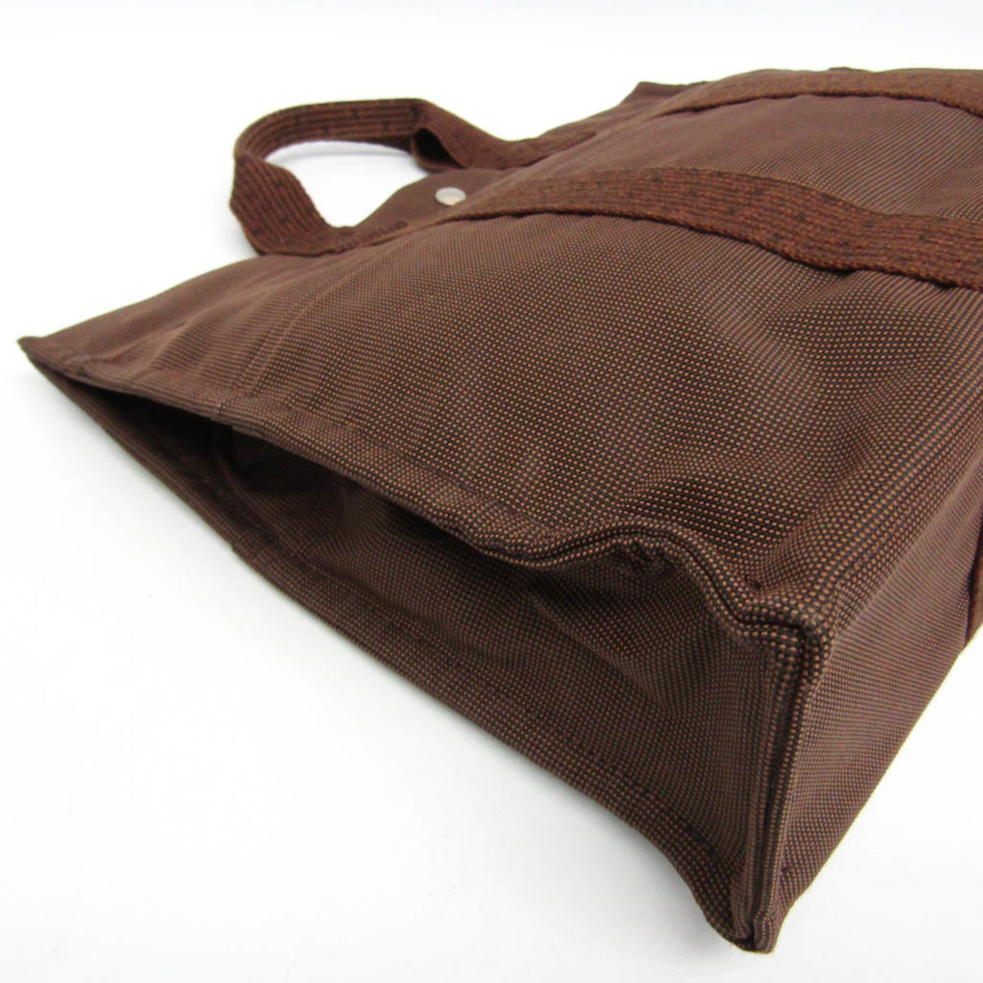 Hermes Hermes Her Line MM Men,Women Polyamide,Polyester Tote Bag Brown Size ONE SIZE - 6 Thumbnail