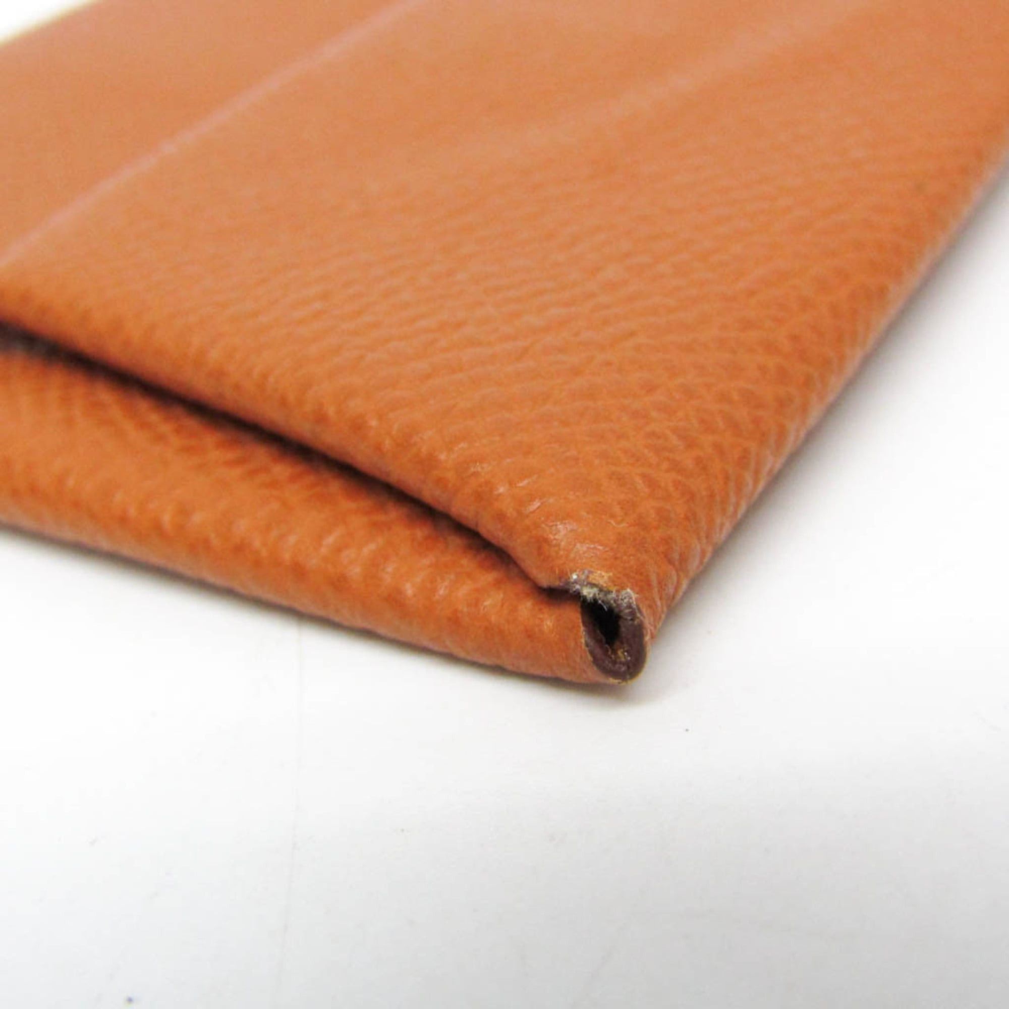 Hermes Hermes Bastia Women's Epsom Leather Coin Purse/coin Case Brown Size ONE SIZE - 5 Thumbnail