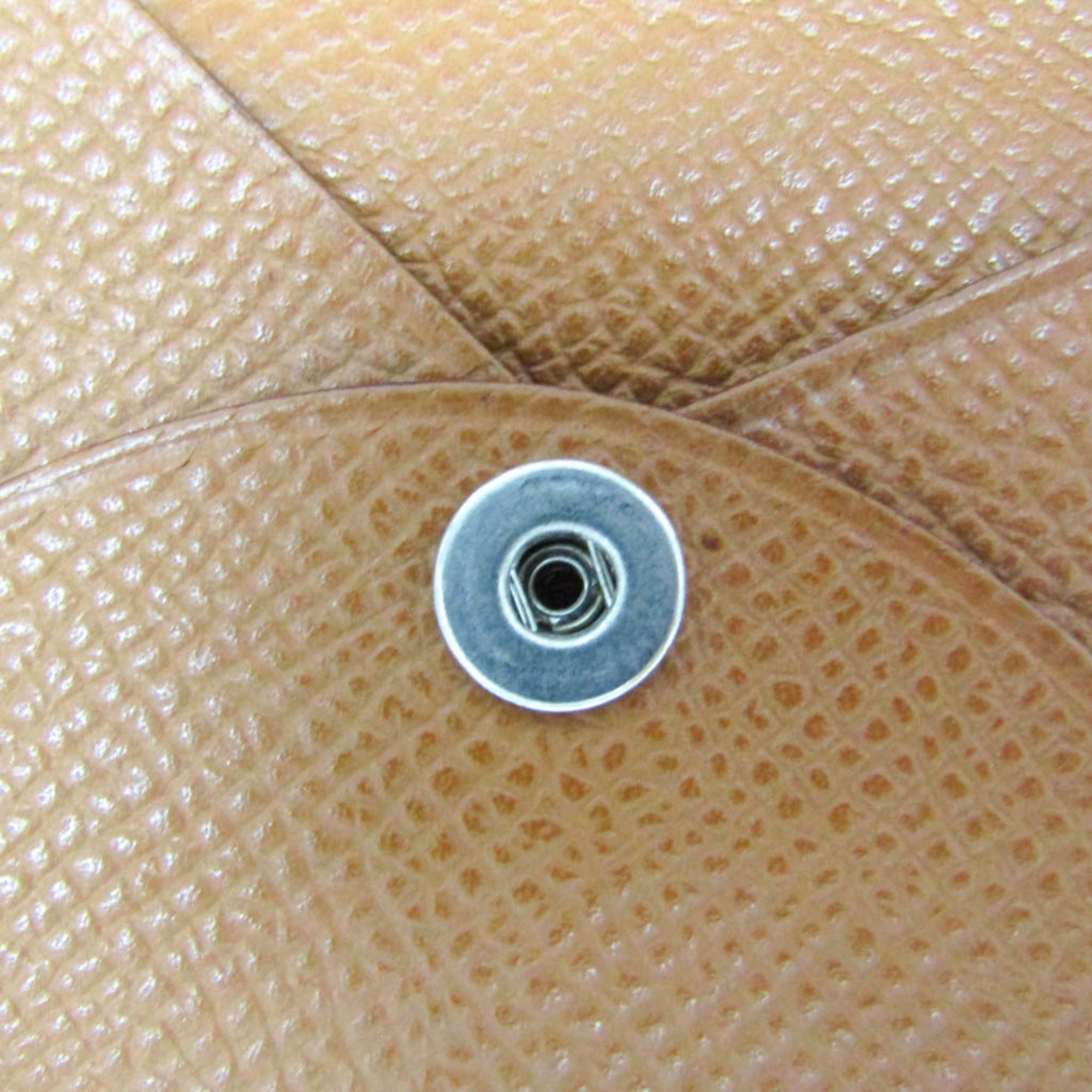 Hermes Hermes Bastia Women's Epsom Leather Coin Purse/coin Case Brown Size ONE SIZE - 8 Thumbnail