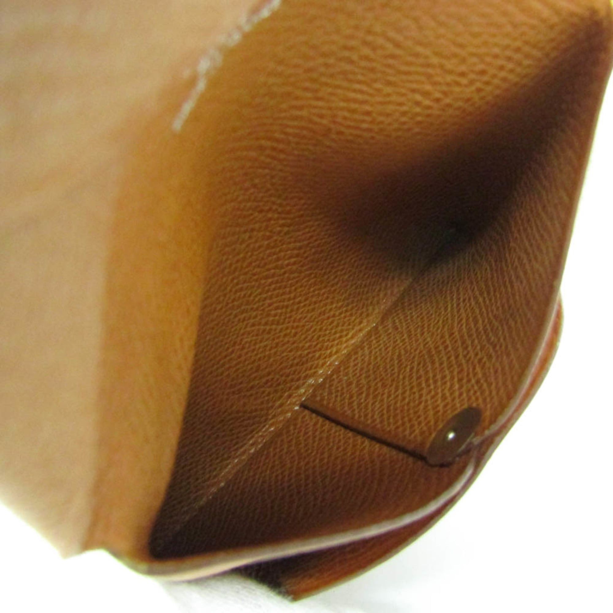 Hermes Hermes Bastia Women's Epsom Leather Coin Purse/coin Case Brown Size ONE SIZE - 3 Thumbnail