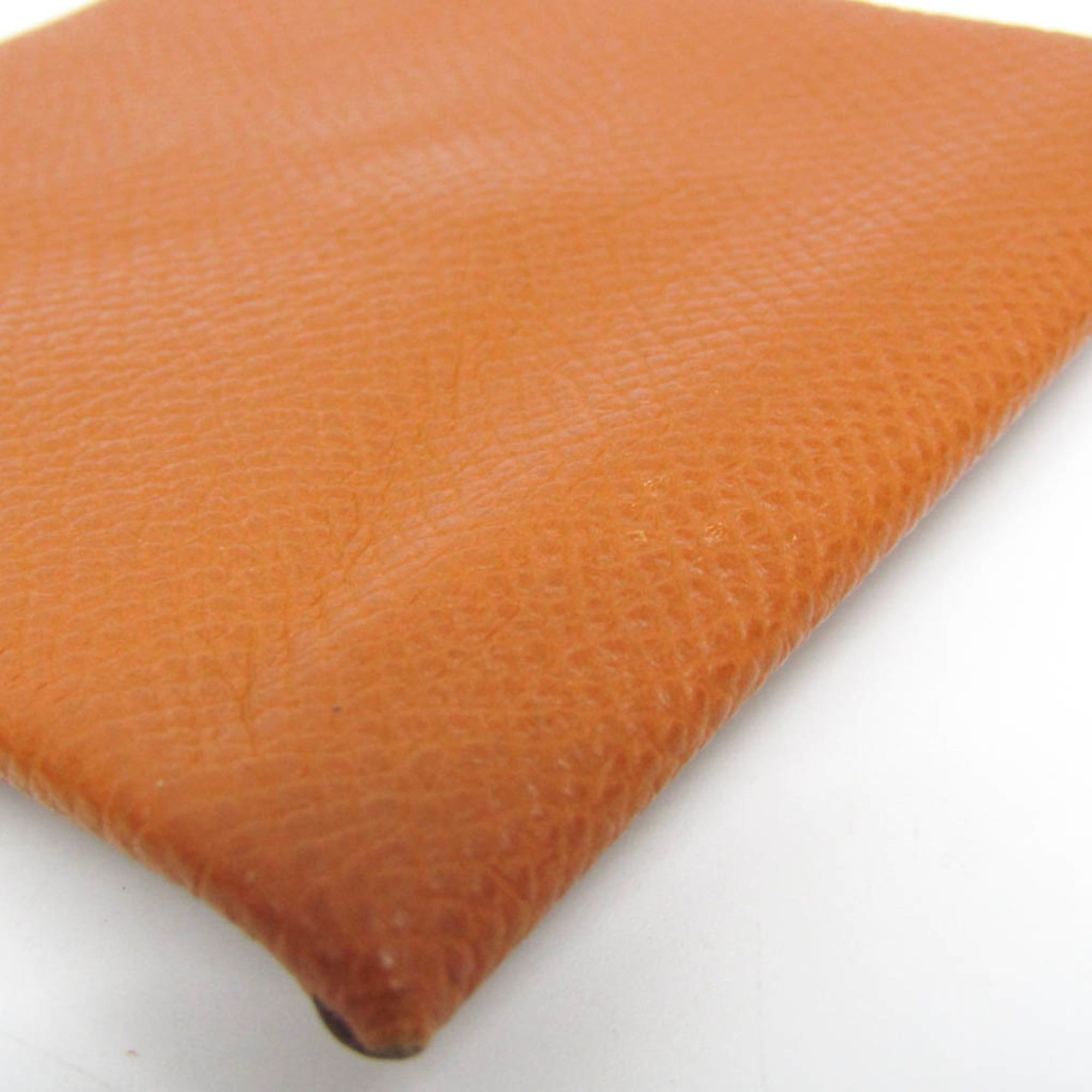 Hermes Hermes Bastia Women's Epsom Leather Coin Purse/coin Case Brown Size ONE SIZE - 7 Thumbnail