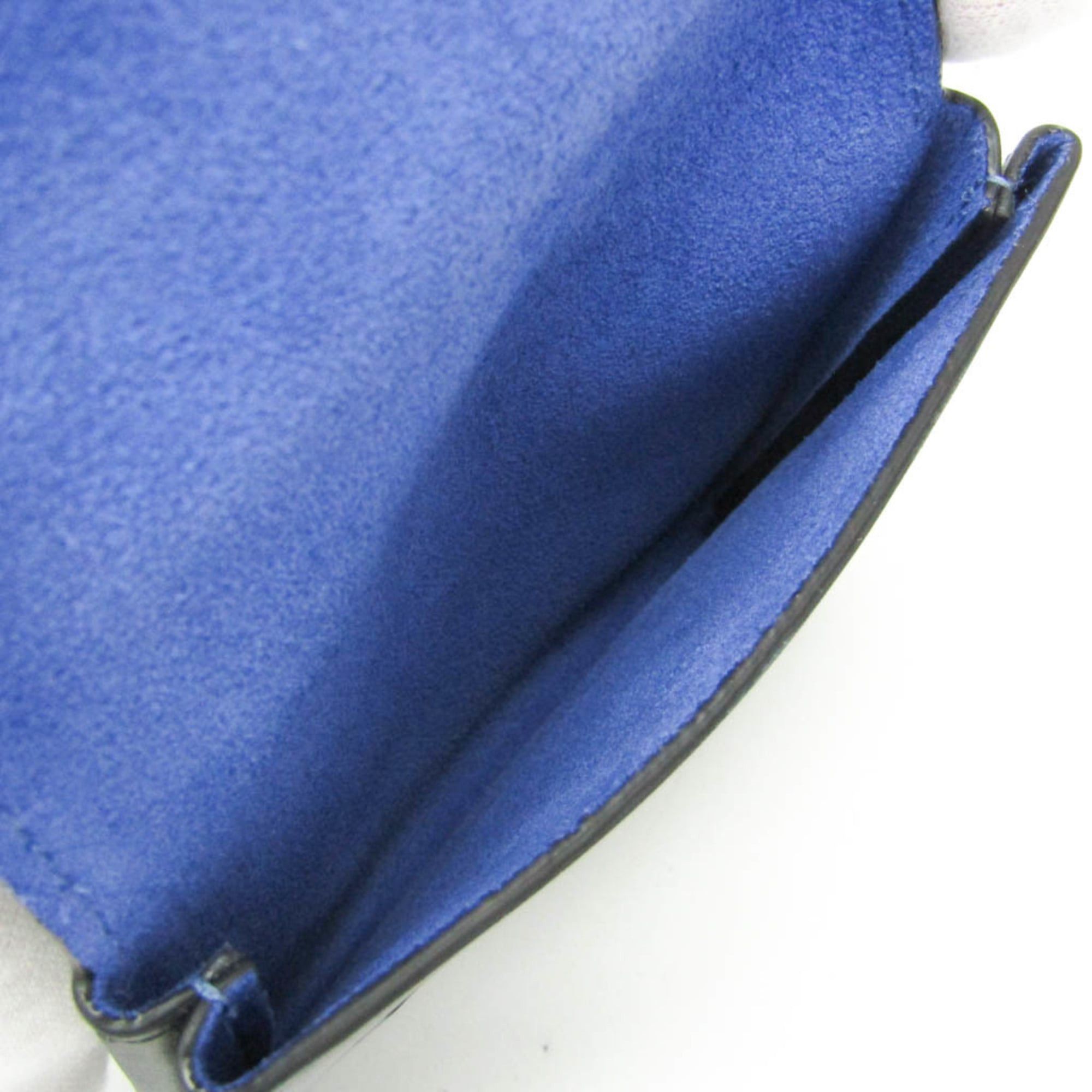Bottega Veneta Bottega Veneta 593299 Men,Women Leather,Suede Wallet (bi-fold) Black,Blue Size ONE SIZE - 10 Thumbnail