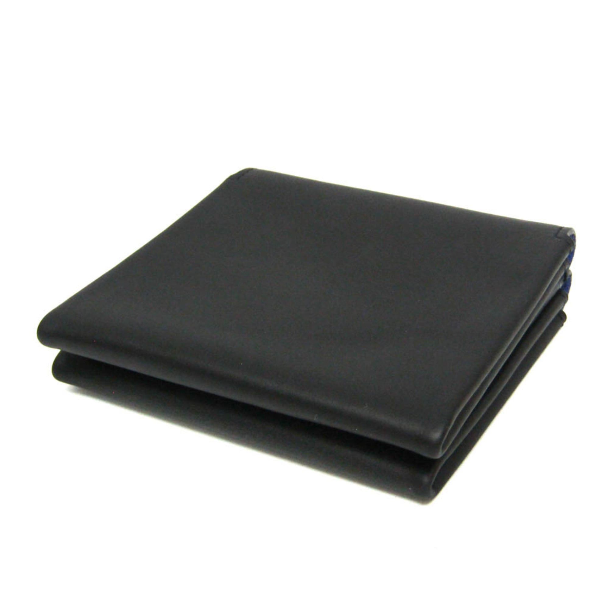 Bottega Veneta Bottega Veneta 593299 Men,Women Leather,Suede Wallet (bi-fold) Black,Blue Size ONE SIZE - 3 Thumbnail