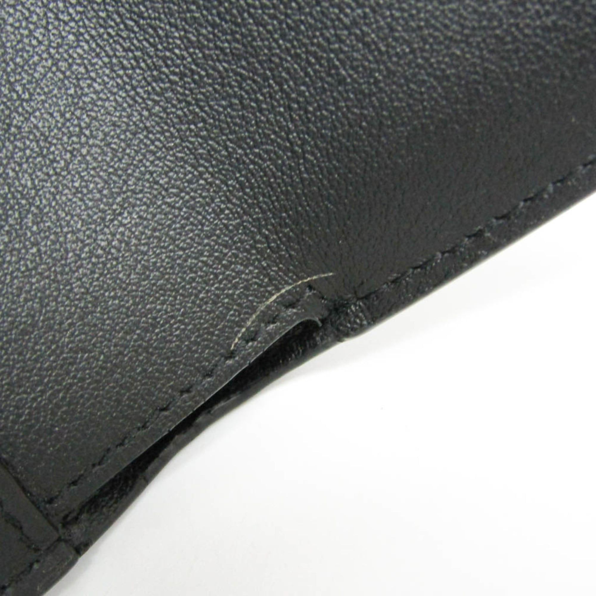 Salvatore Ferragamo Salvatore Ferragamo Gancini IY 22 0445 Women's Leather Wallet (tri-fold) Black Size ONE SIZE - 12 Thumbnail