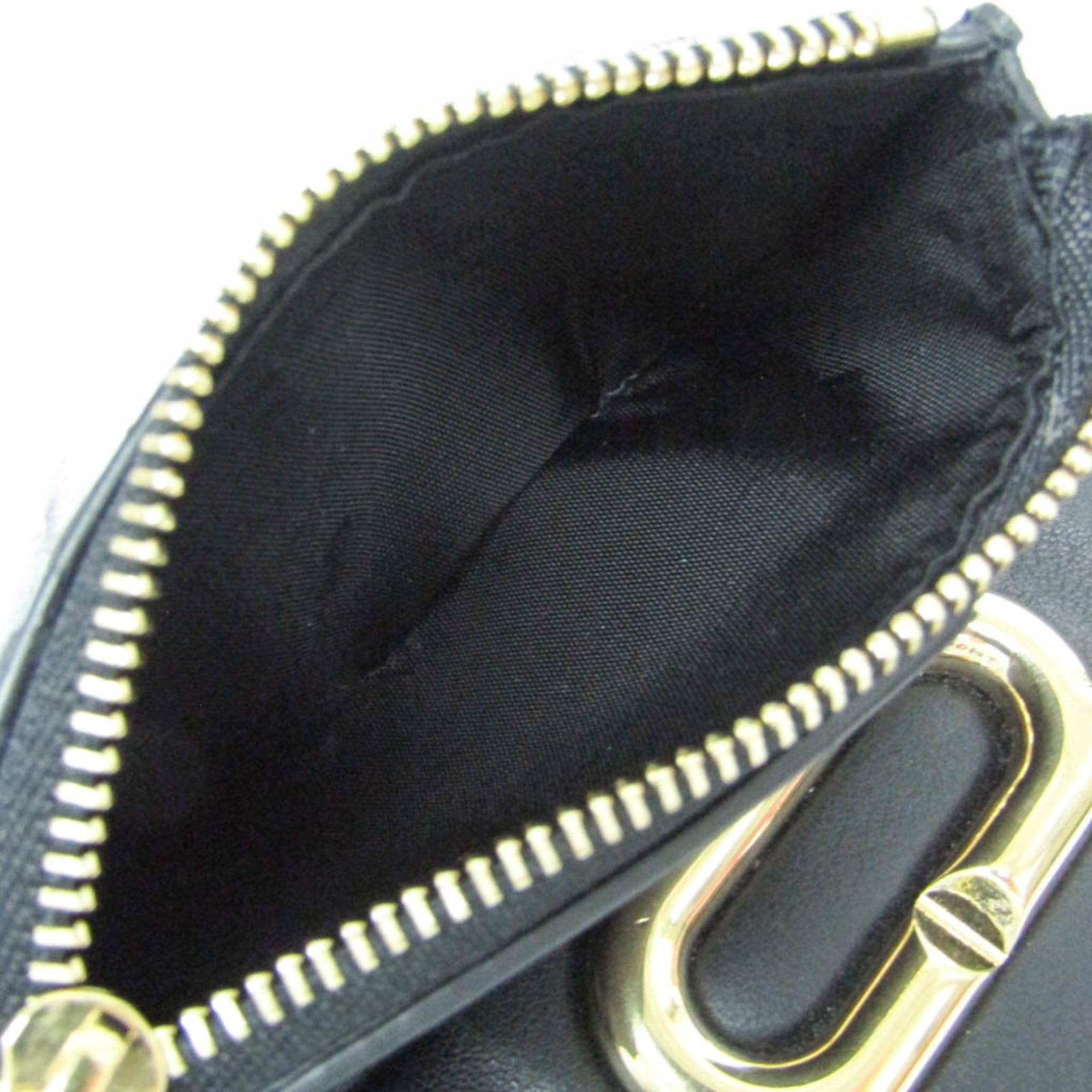 Salvatore Ferragamo Salvatore Ferragamo Gancini IY 22 0445 Women's Leather Wallet (tri-fold) Black Size ONE SIZE - 5 Thumbnail