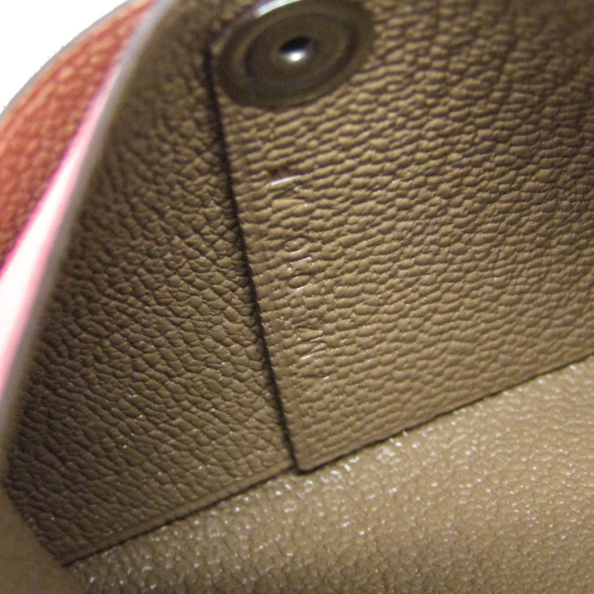 Hermes Hermes Bastia Verso Men,Women Chevre Leather Coin Purse/coin Case Beige,Pink Size ONE SIZE - 8 Thumbnail