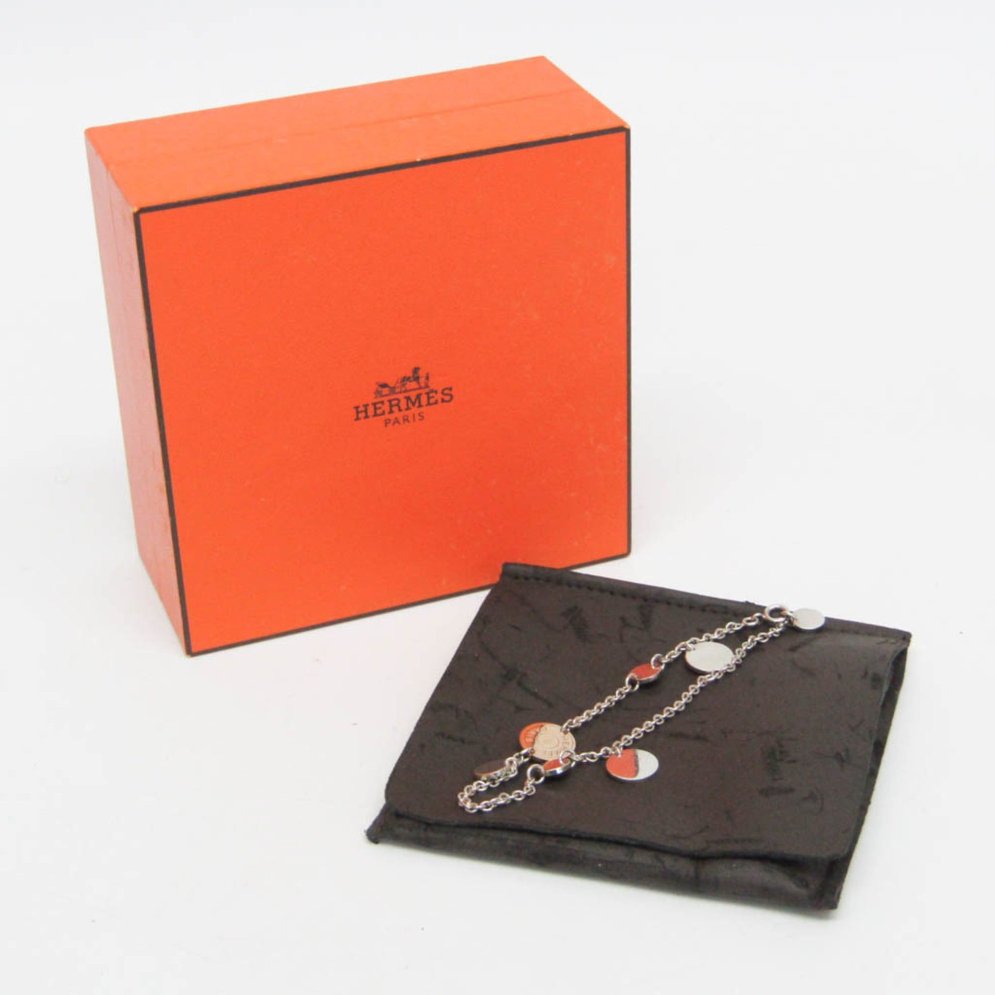 Hermes Hermes Exlibris Pink Gold (18K),Silver 925 Charm Bracelet Silver,Pink Gold Size ONE SIZE - 2 Thumbnail