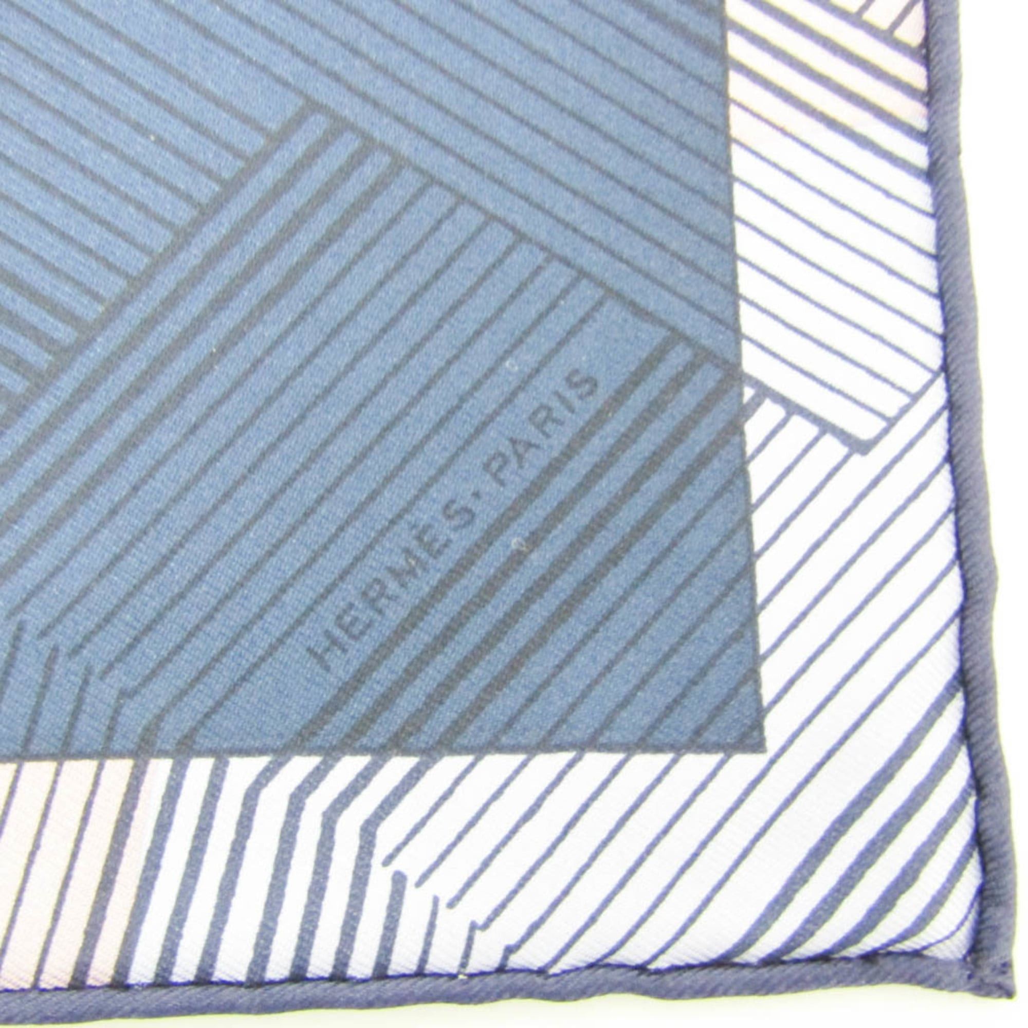 Hermes Hermes Carré 40 JEU DES OMNIBUS REMIX Women's Silk Scarf Blue,Green,Orange Size ONE SIZE - 6 Thumbnail