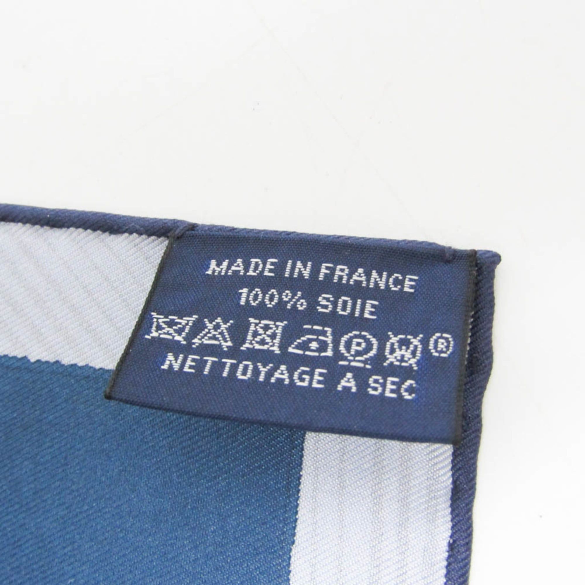 Hermes Hermes Carré 40 JEU DES OMNIBUS REMIX Women's Silk Scarf Blue,Green,Orange Size ONE SIZE - 11 Thumbnail