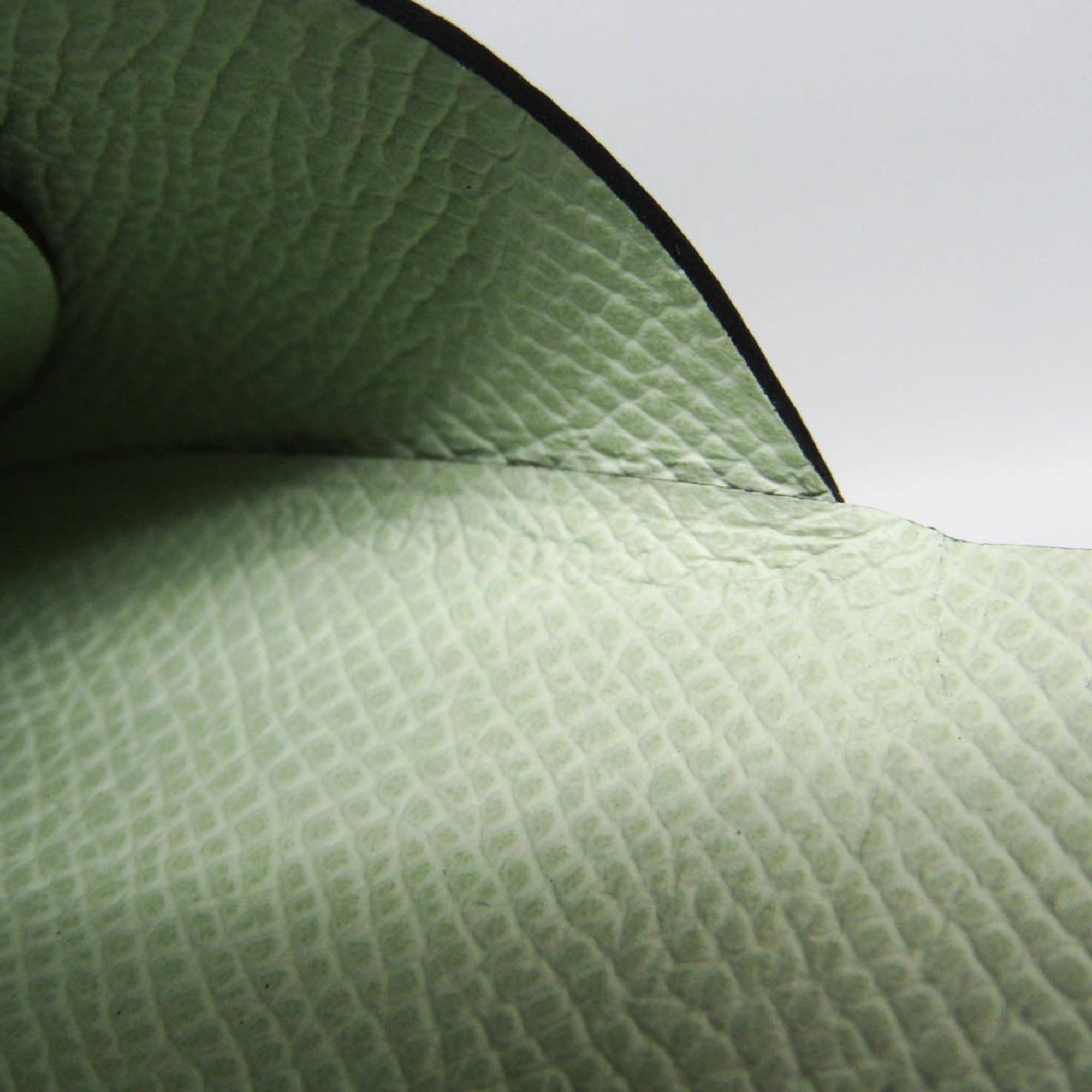 Hermes Hermes Calvi Duo Verso Epsom Leather Card Case Light Green,Navy Size ONE SIZE - 10 Thumbnail