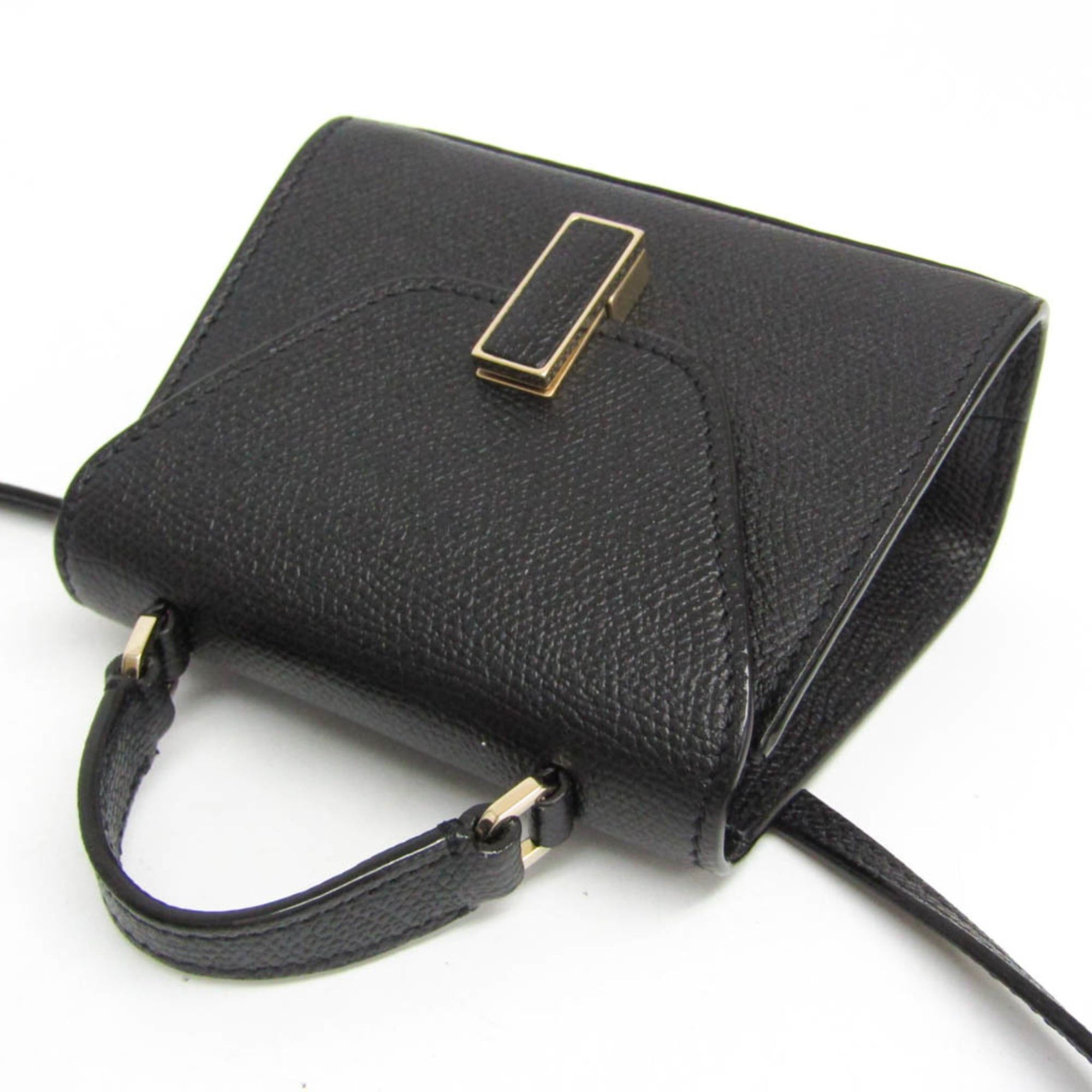 Valextra Valextra ISIDE BELT SGES0061028LOCPL99 Women's Leather Fanny Pack,Shoulder Bag Black Size ONE SIZE - 6 Thumbnail
