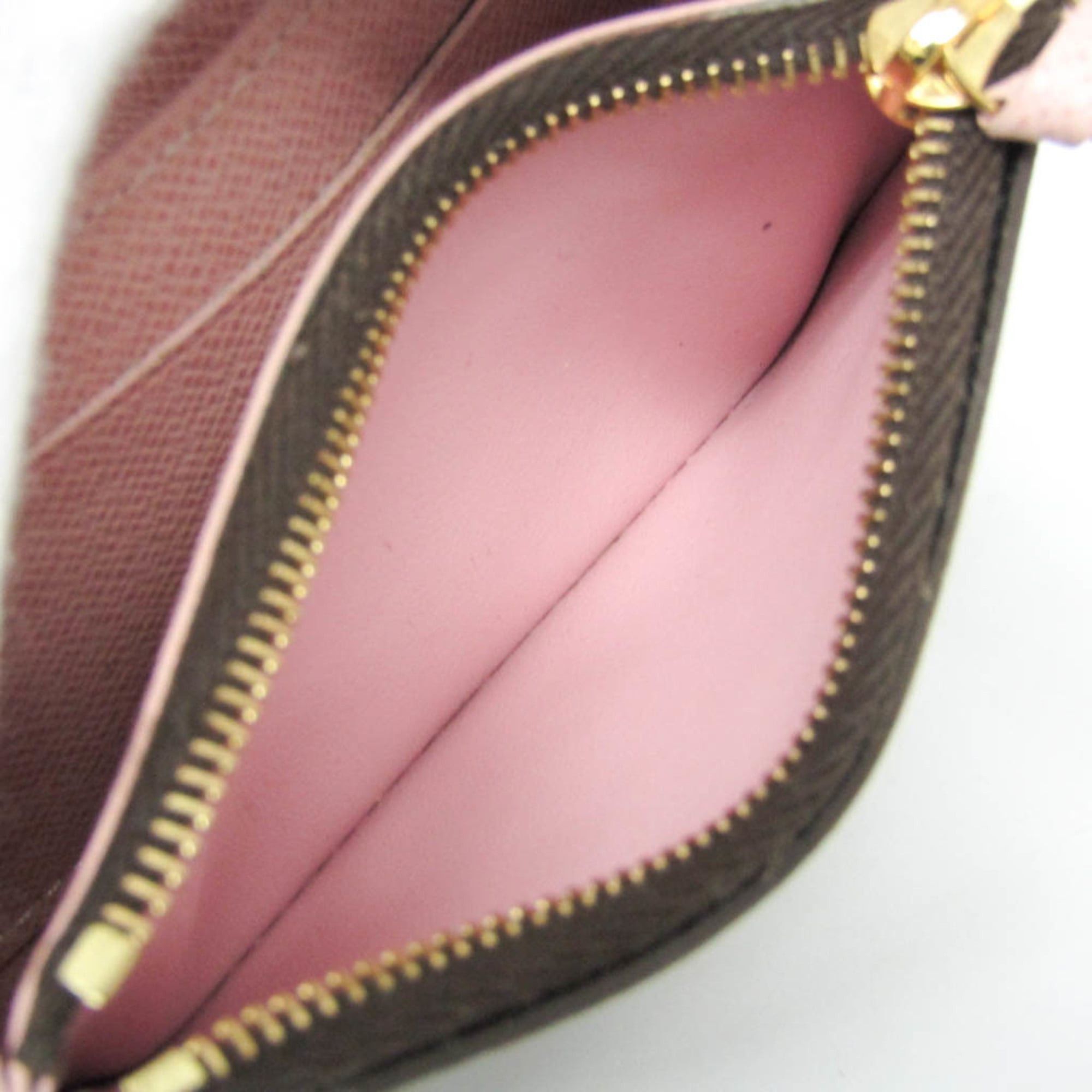 Louis Vuitton Louis Vuitton Monogram Rosalie Coin Purse M62361 Women's Monogram Coin Purse/coin Case Brown,Rose Ballerine Size ONE SIZE - 4 Thumbnail