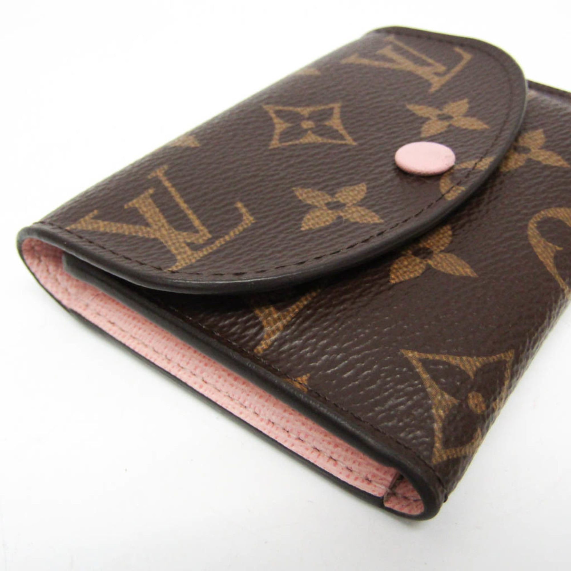 Louis Vuitton Louis Vuitton Monogram Rosalie Coin Purse M62361 Women's Monogram Coin Purse/coin Case Brown,Rose Ballerine Size ONE SIZE - 6 Thumbnail