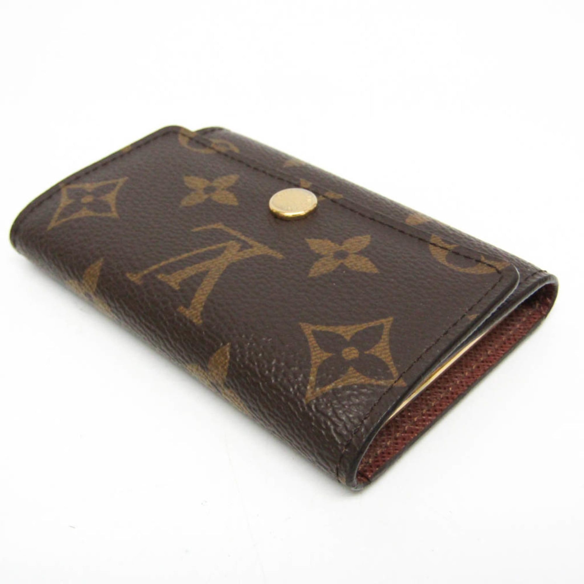 Louis Vuitton Louis Vuitton Monogram Key Holder 6 M62630 Men,Women Monogram Key Case Brown Size ONE SIZE - 5 Thumbnail