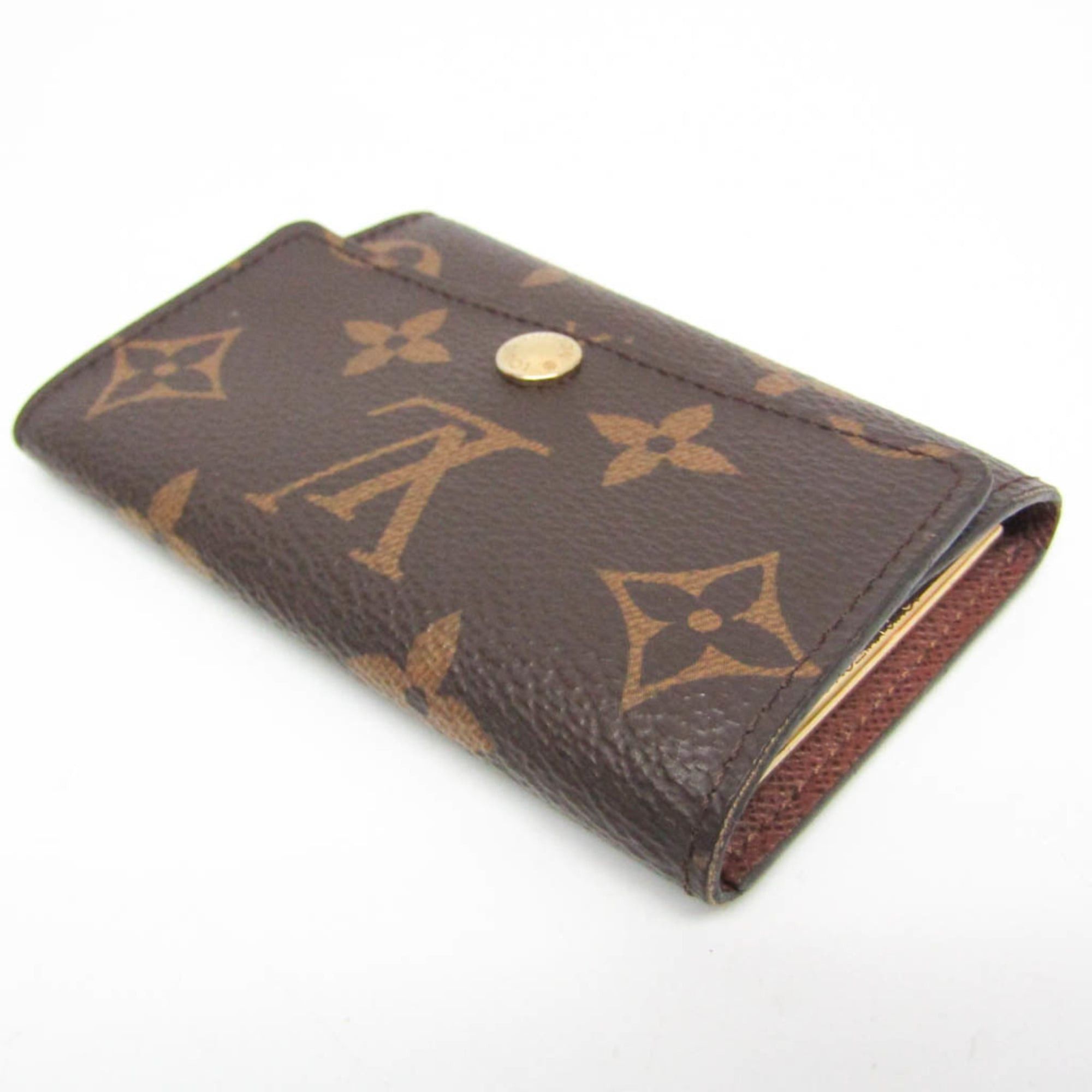 Louis Vuitton Louis Vuitton Monogram Key Holder 6 M62630 Men,Women Monogram Key Case Brown Size ONE SIZE - 5 Thumbnail