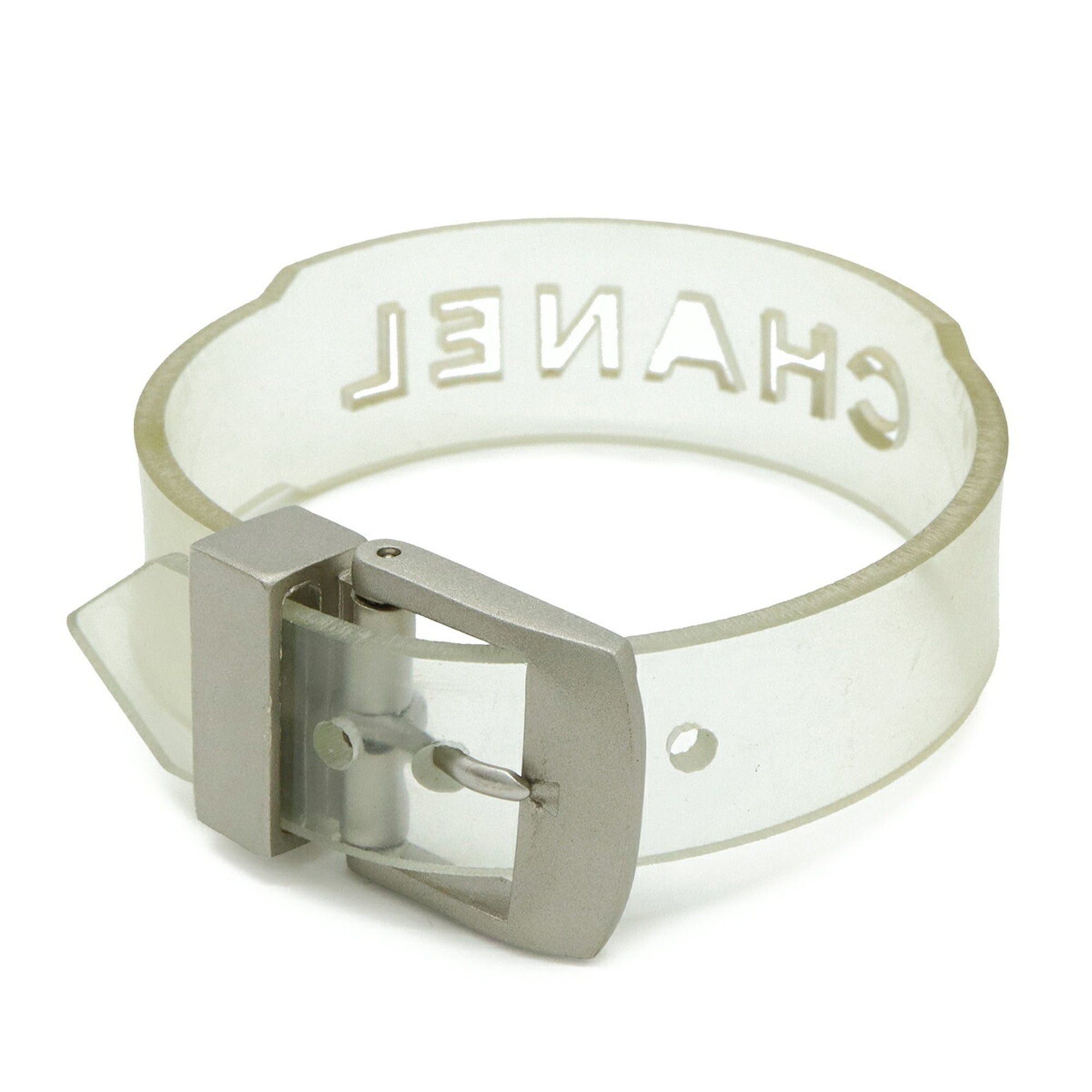 Chanel CHANEL Rubber Bracelet Band Clear 99 S Size ONE SIZE - 3 Thumbnail