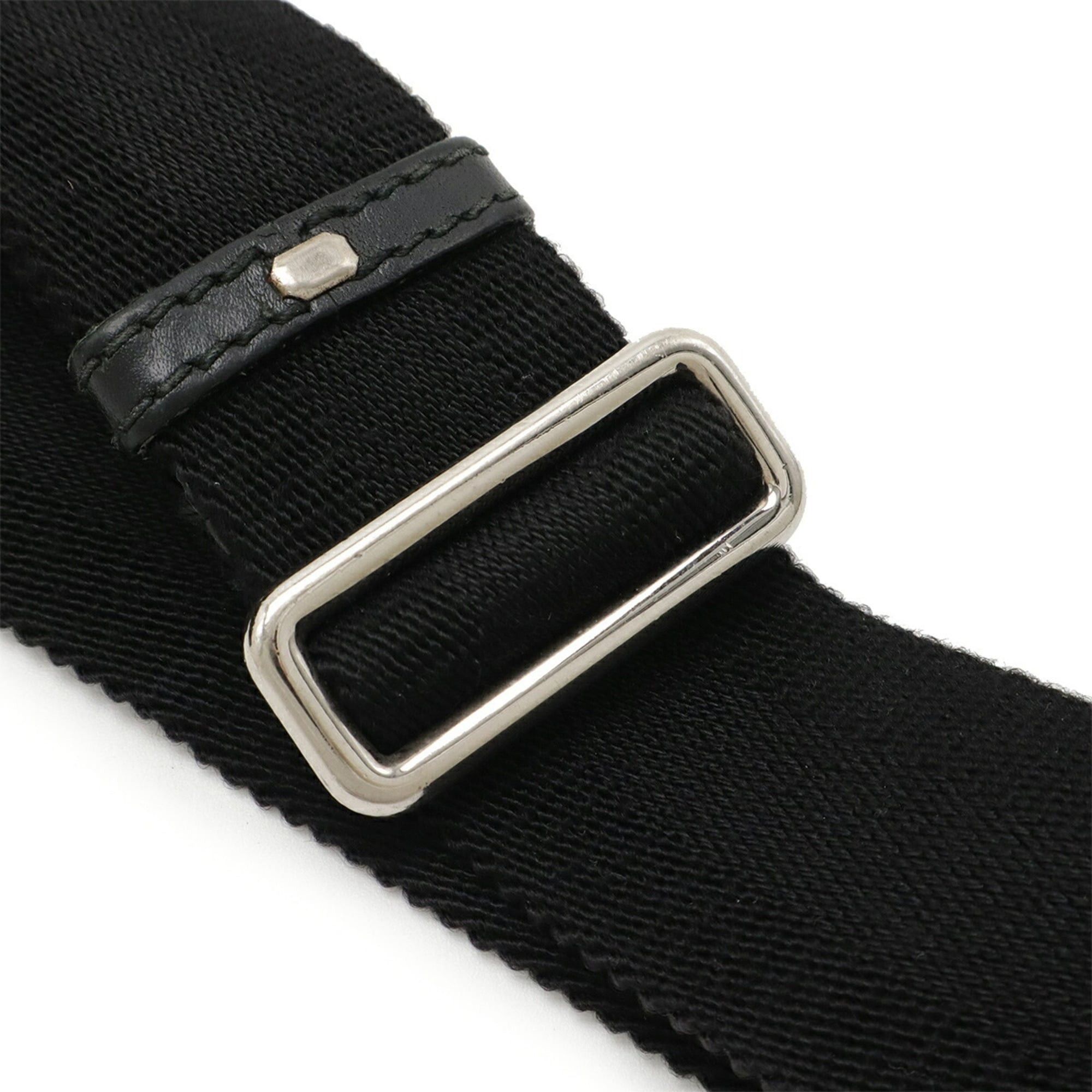Gucci GUCCI Diamante Shoulder Bag, Nylon and Leather, Black Gray, 270410 Size ONE SIZE - 7 Thumbnail