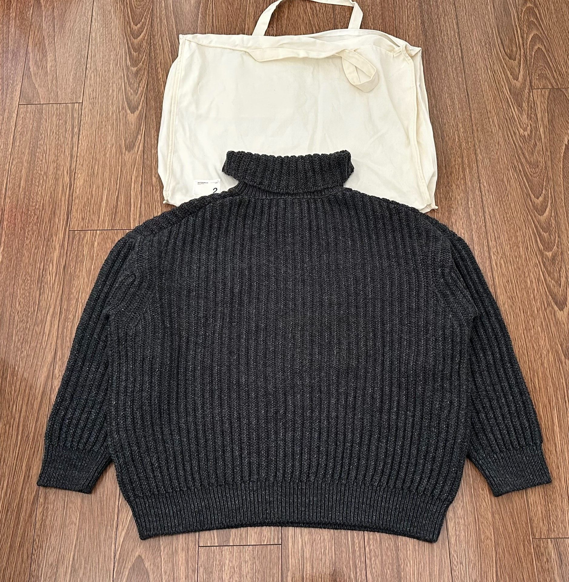 Visvim visvim amplus turtleneck knit sweater in charcoal Size US M / EU 48-50 / 2 - 2 Thumbnail
