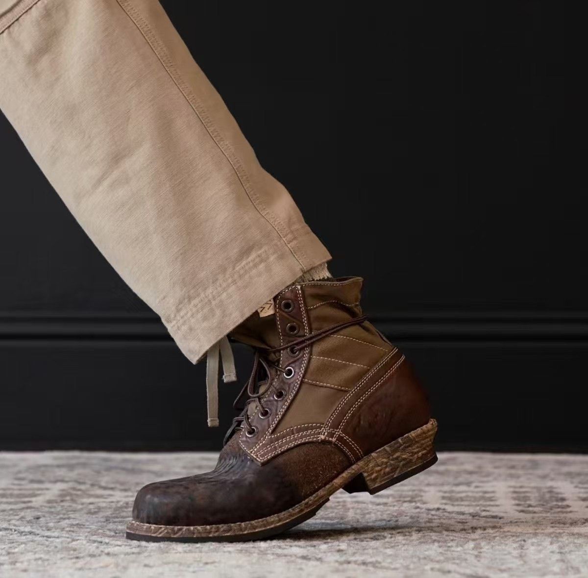 Visvim visvim 7 hole folk boots khaki color Size US 9 / EU 42 - 9 Thumbnail