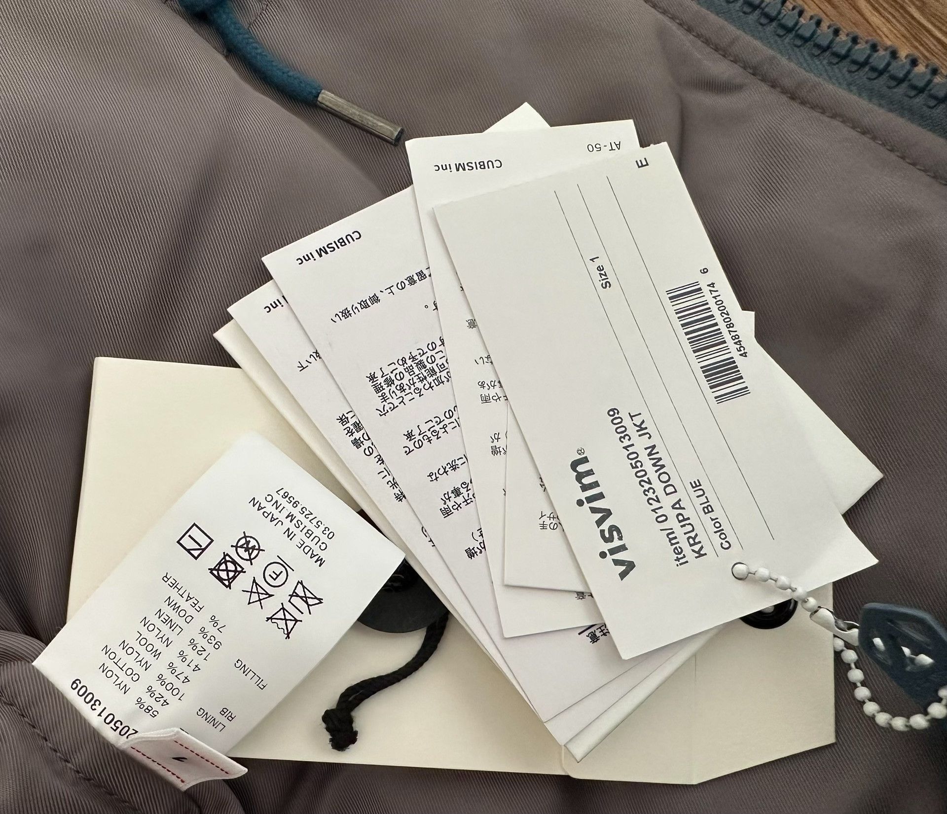 Visvim visvim krupa down jacket in blue Size US L / EU 52-54 / 3 - 4 Thumbnail