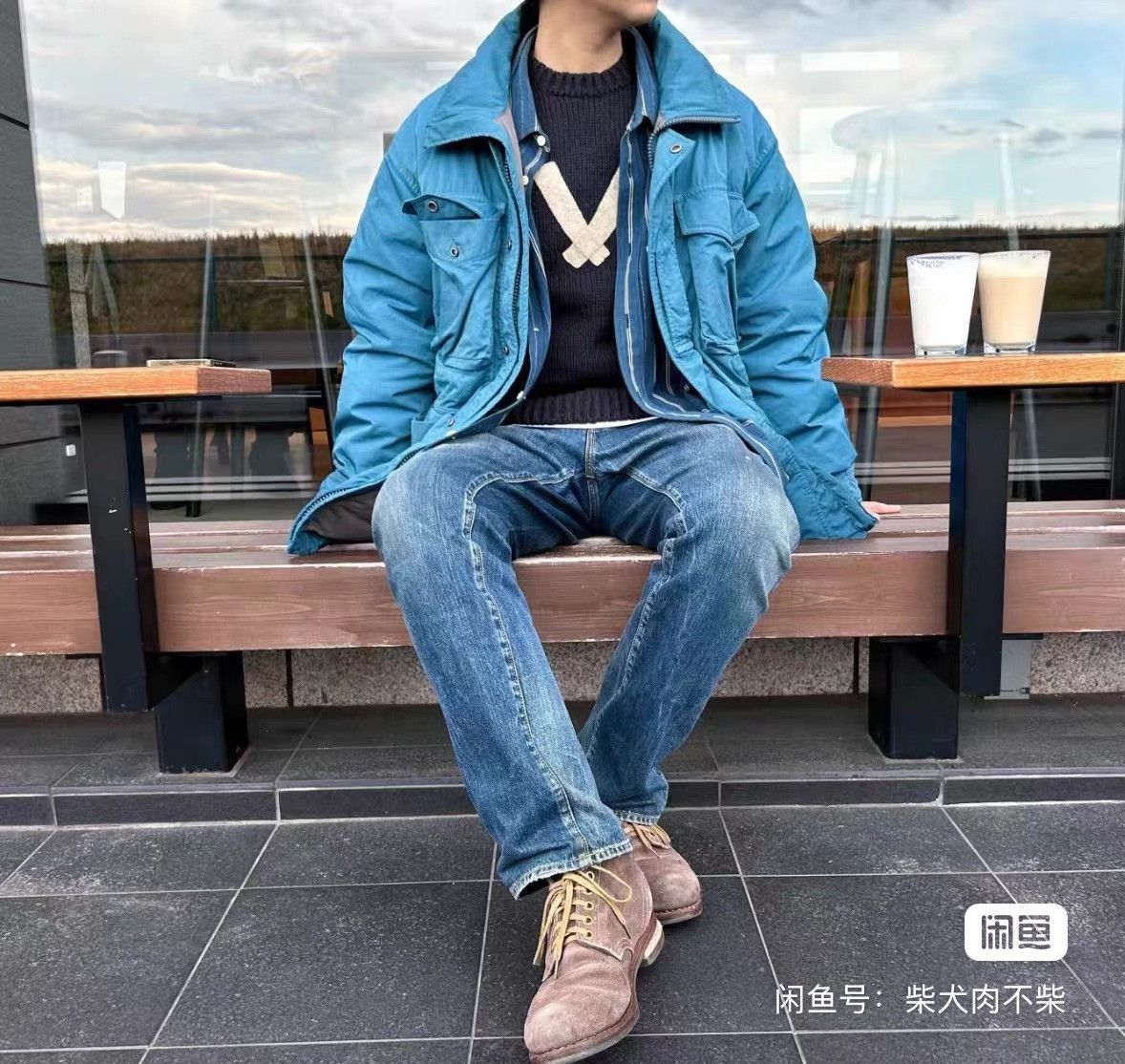 Visvim visvim krupa down jacket in blue Size US L / EU 52-54 / 3 - 5 Thumbnail