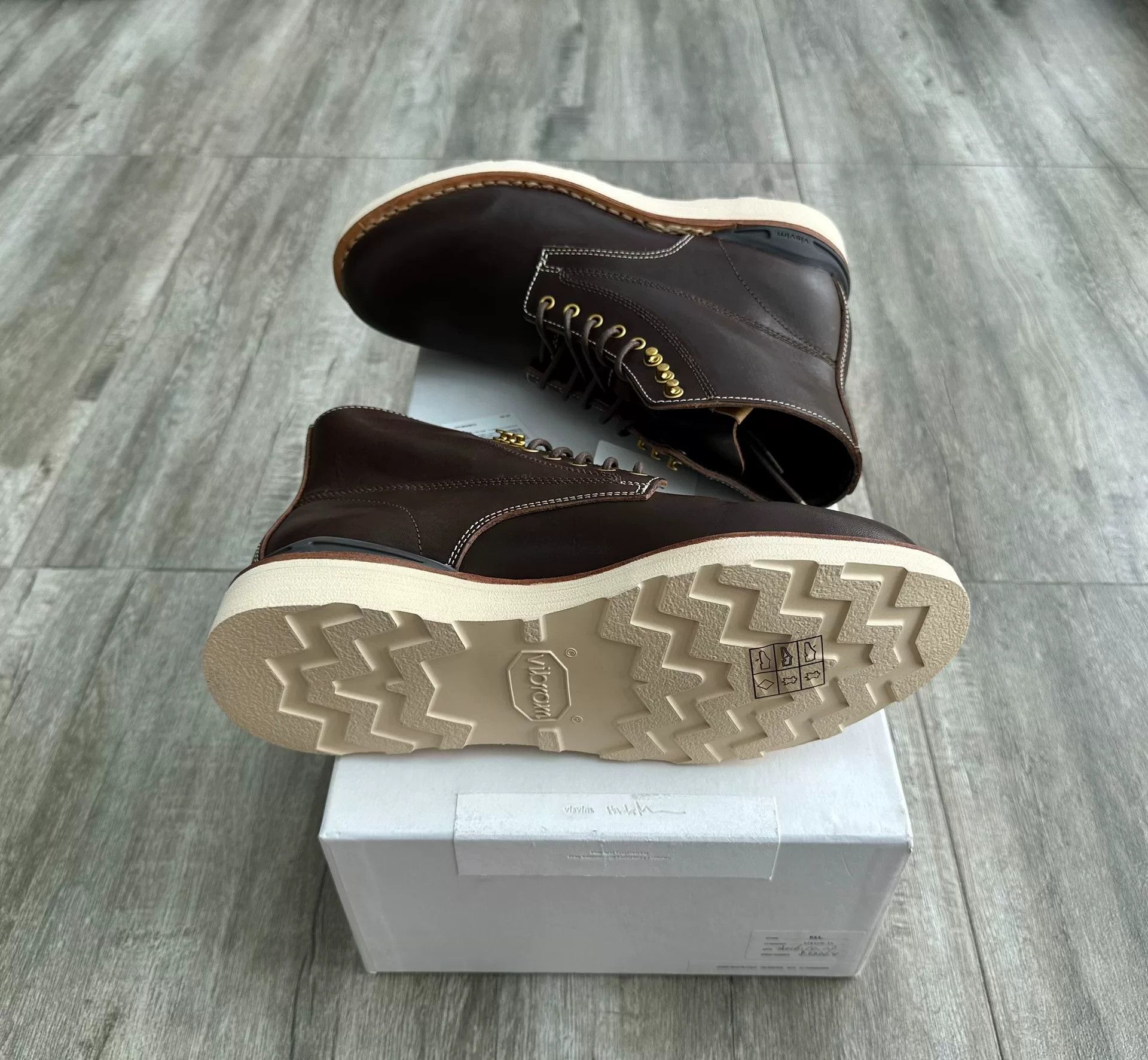 Visvim visvim virgil folk boots in dark brown Size US 10 / EU 43 - 4 Thumbnail