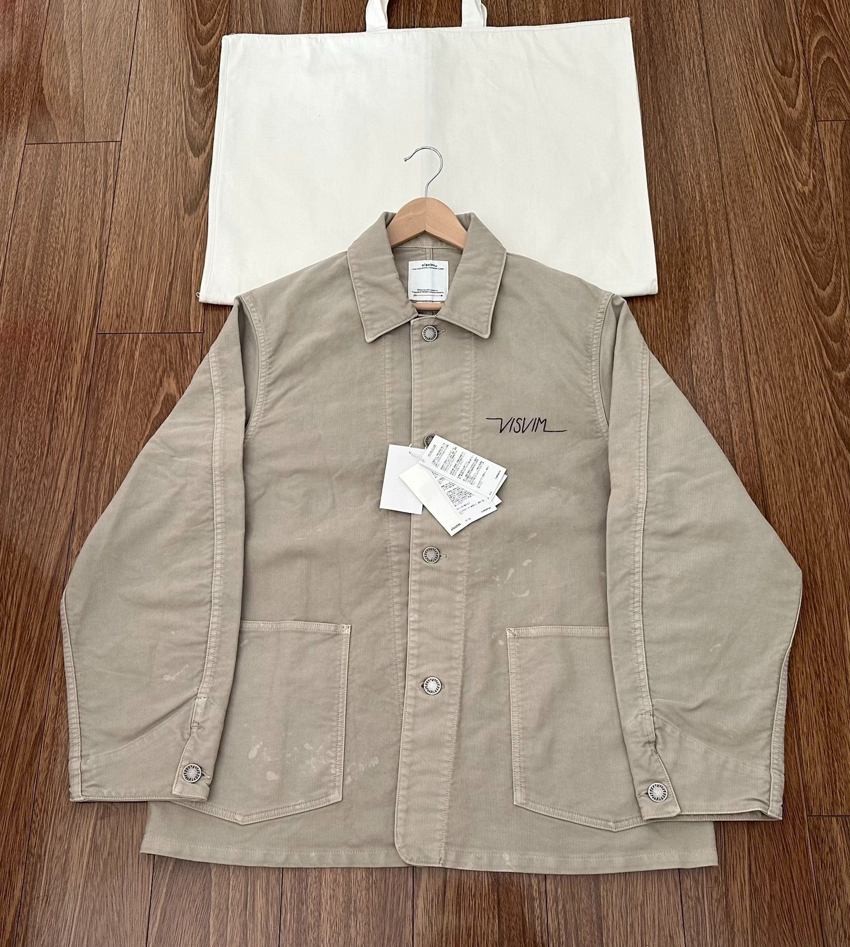 Visvim visvim coverall in beige corduroy jacket Size US M / EU 48-50 / 2 - 3 Thumbnail