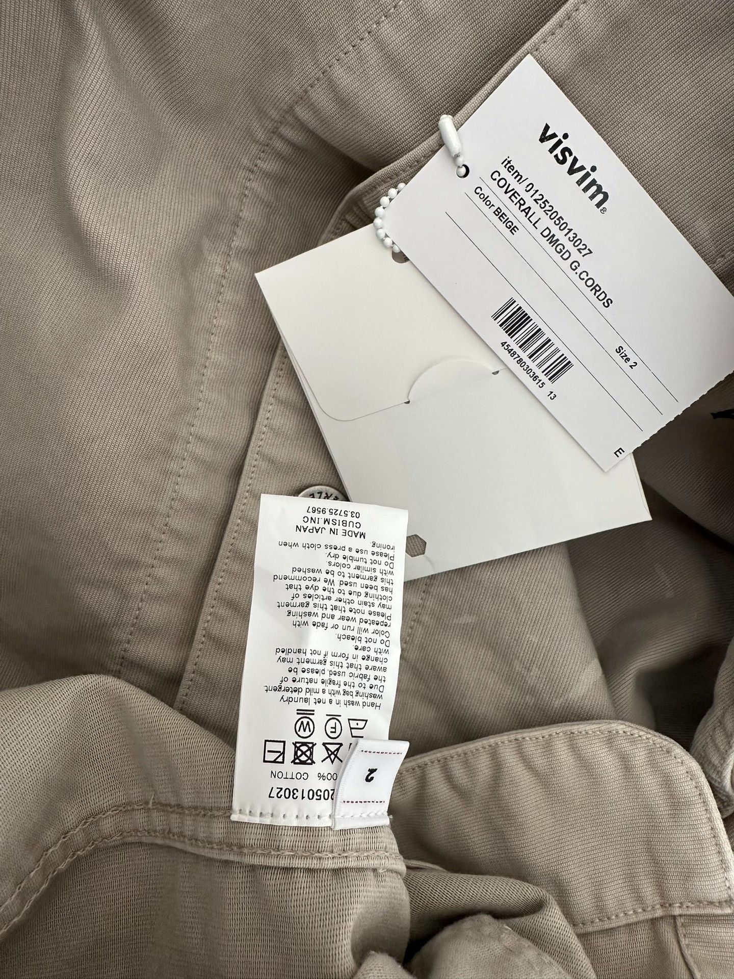 Visvim visvim coverall in beige corduroy jacket Size US M / EU 48-50 / 2 - 4 Thumbnail