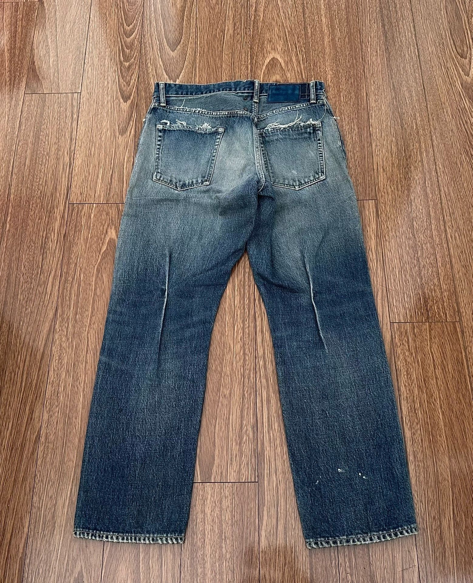 Visvim visvim ss journeyman pants tacked damaged denim Size US 27 - 2 Thumbnail