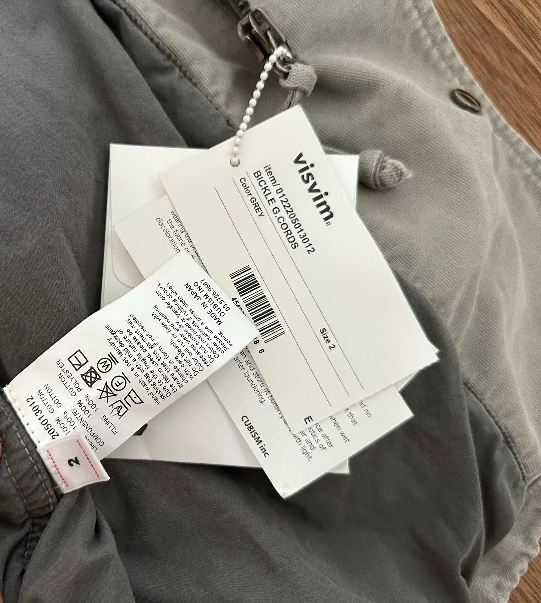 Visvim visvim bickle g.cords utility jacket grey Size US M / EU 48-50 / 2 - 5 Thumbnail