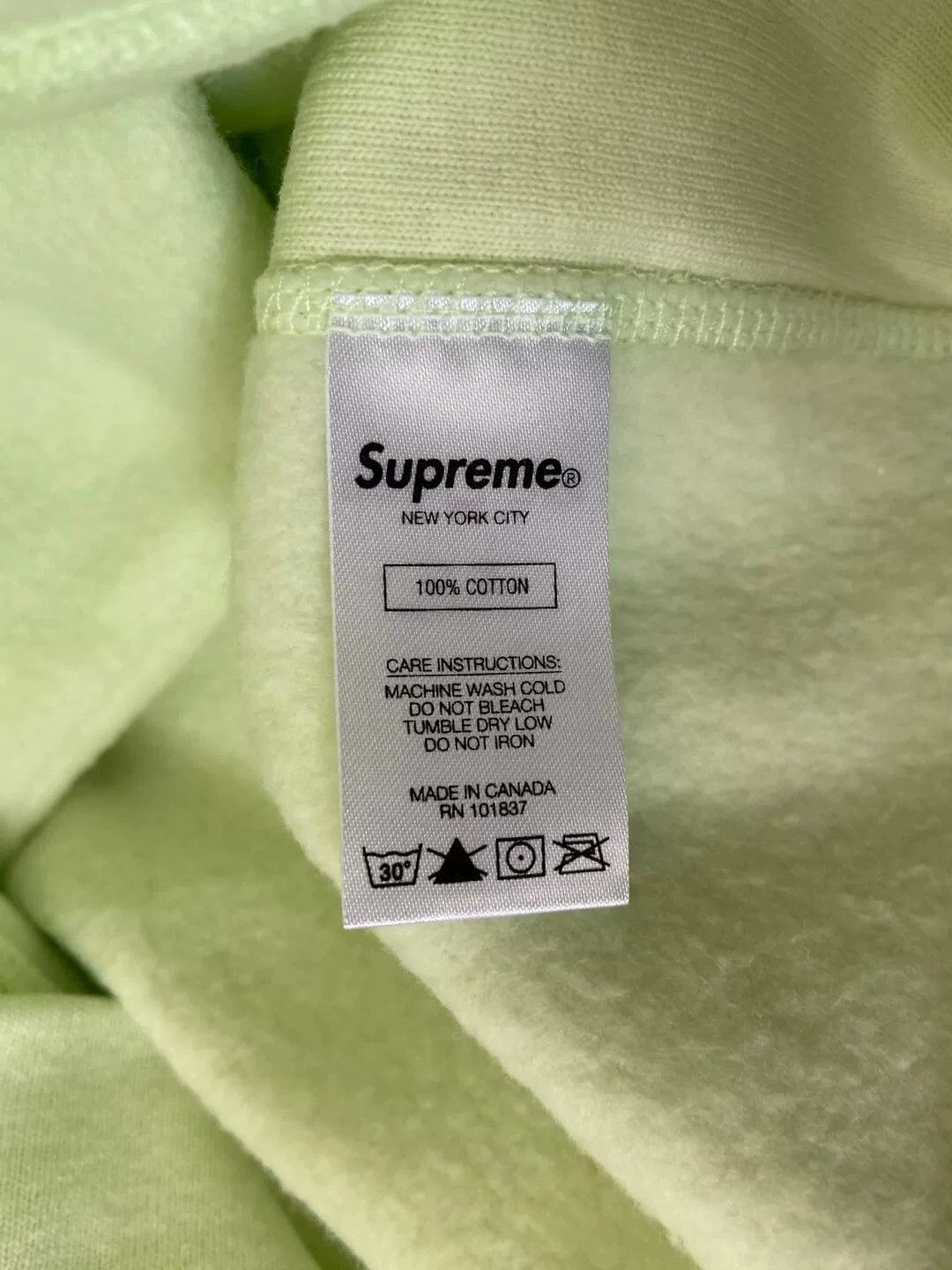 Supreme supreme pale lime box logo hooded sweatshirt Size US M / EU 48-50 / 2 - 5 Thumbnail