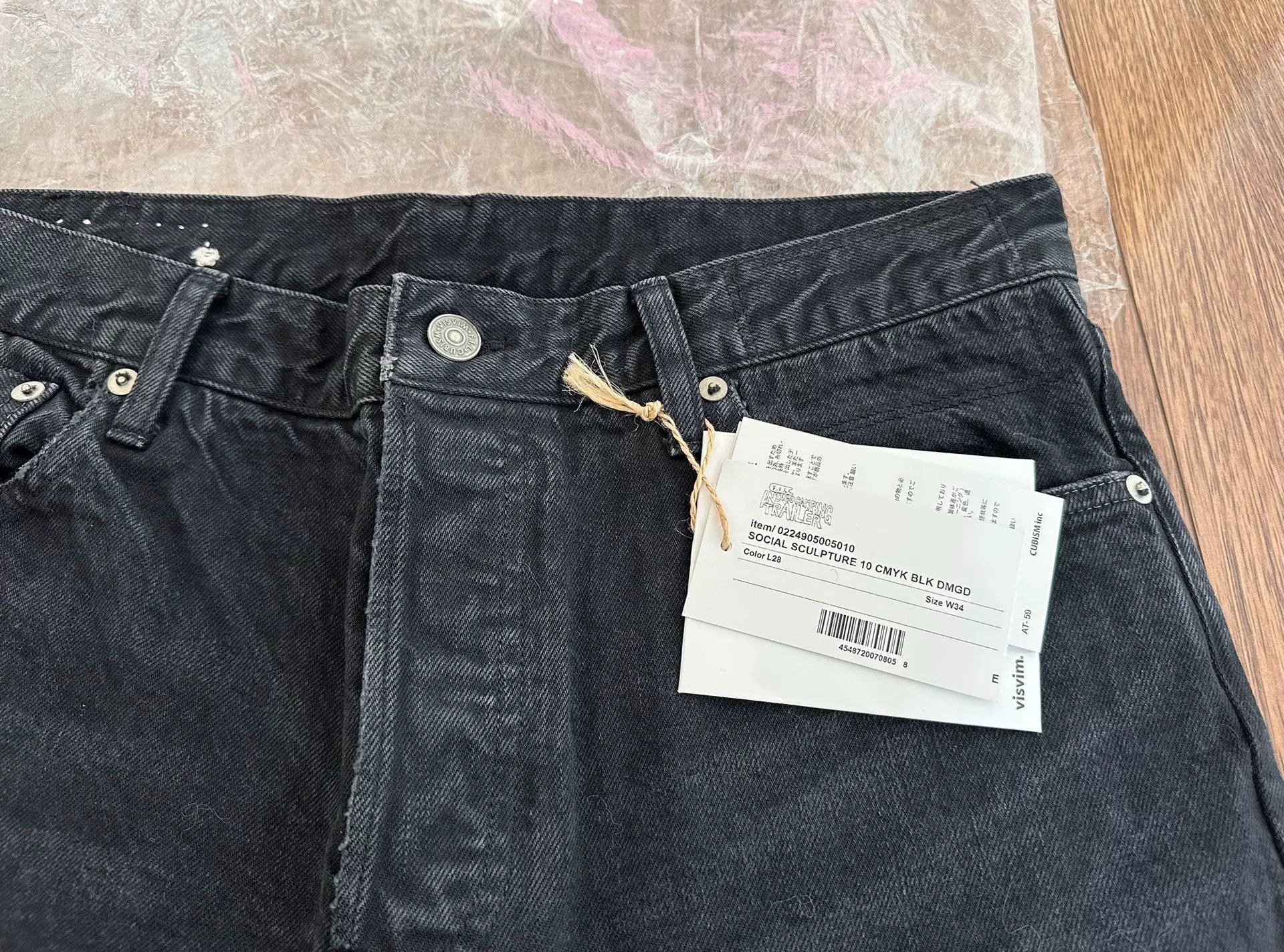 Visvim visvim cmky blk damaged jeans Size US 34 / EU 50 - 3 Thumbnail