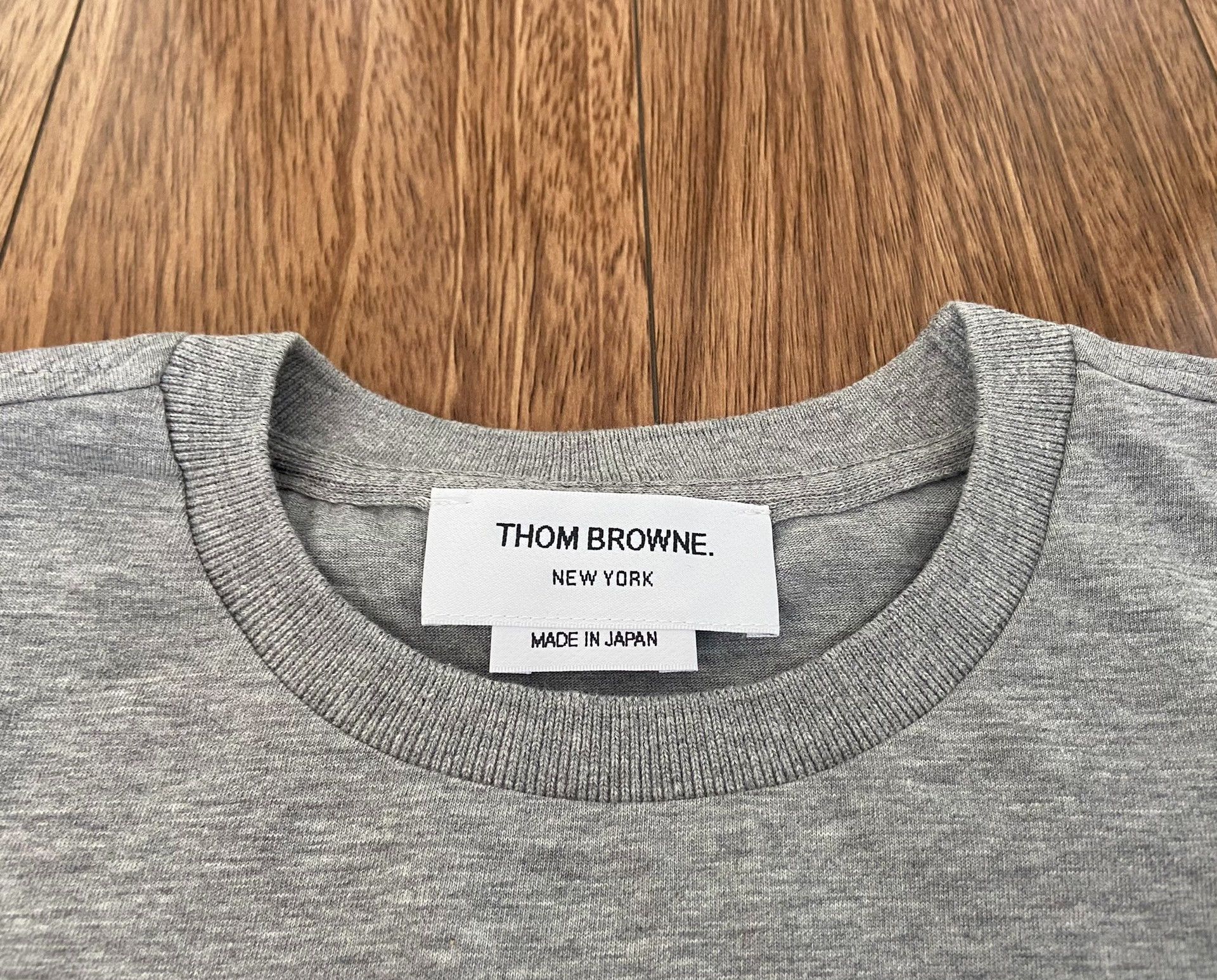 Thom Browne thom browne basic crew neck short sleeve tee Size US M / EU 48-50 / 2 - 3 Thumbnail