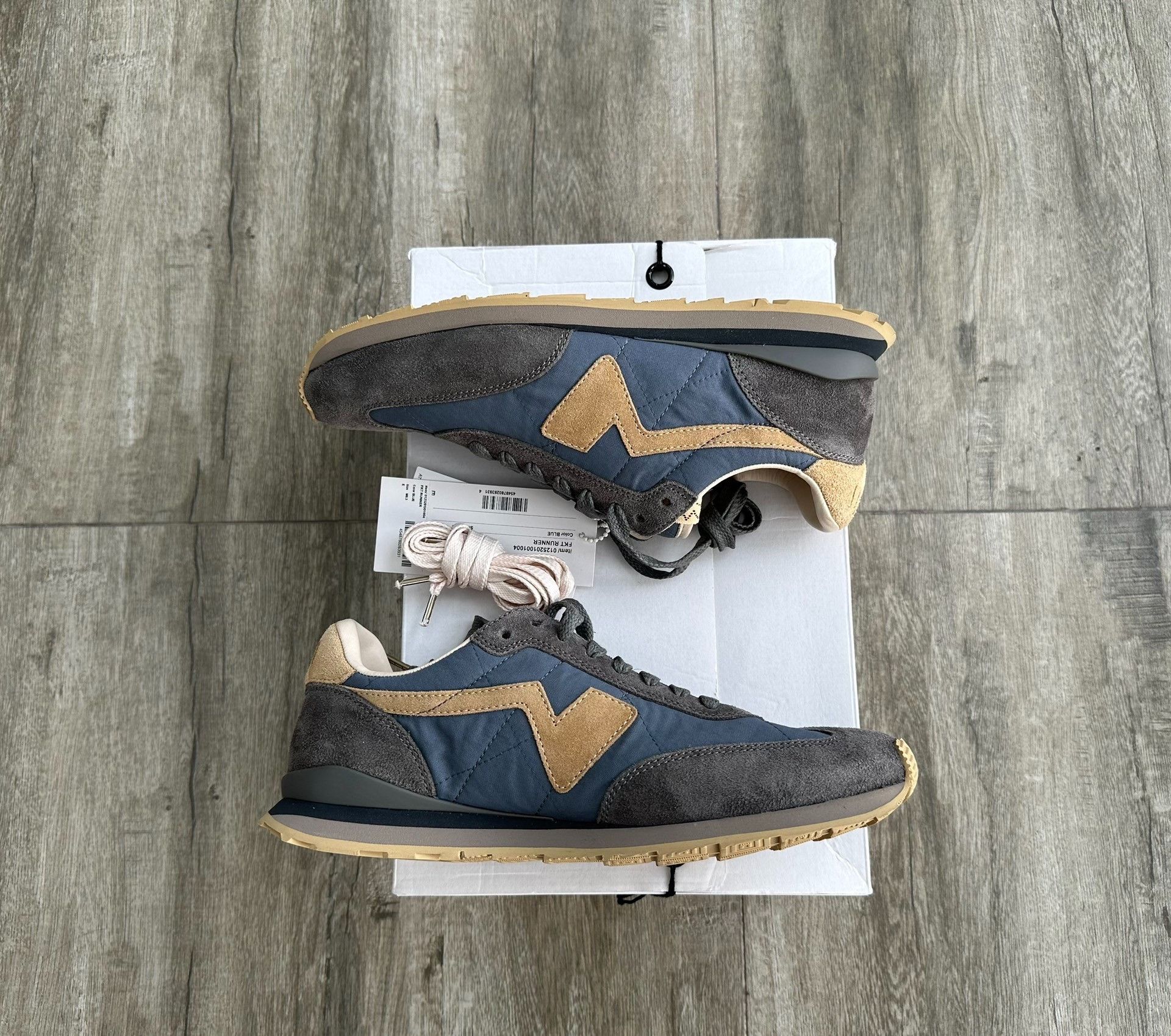 Visvim visvim fkt runner blue italian leather sneakers Size US 8.5 / EU 41-42 - 3 Thumbnail