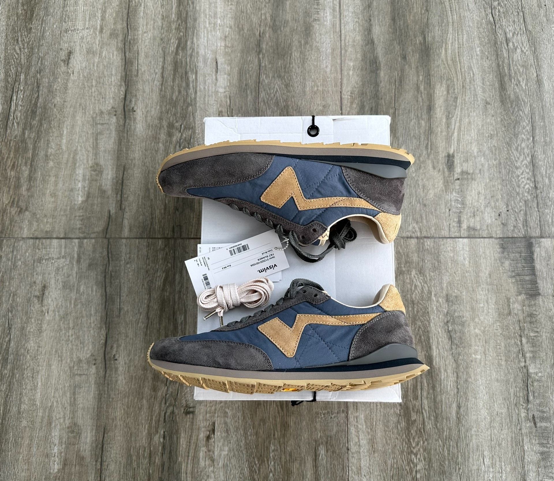 Visvim visvim fkt runner blue italian leather sneakers Size US 8.5 / EU 41-42 - 2 Thumbnail