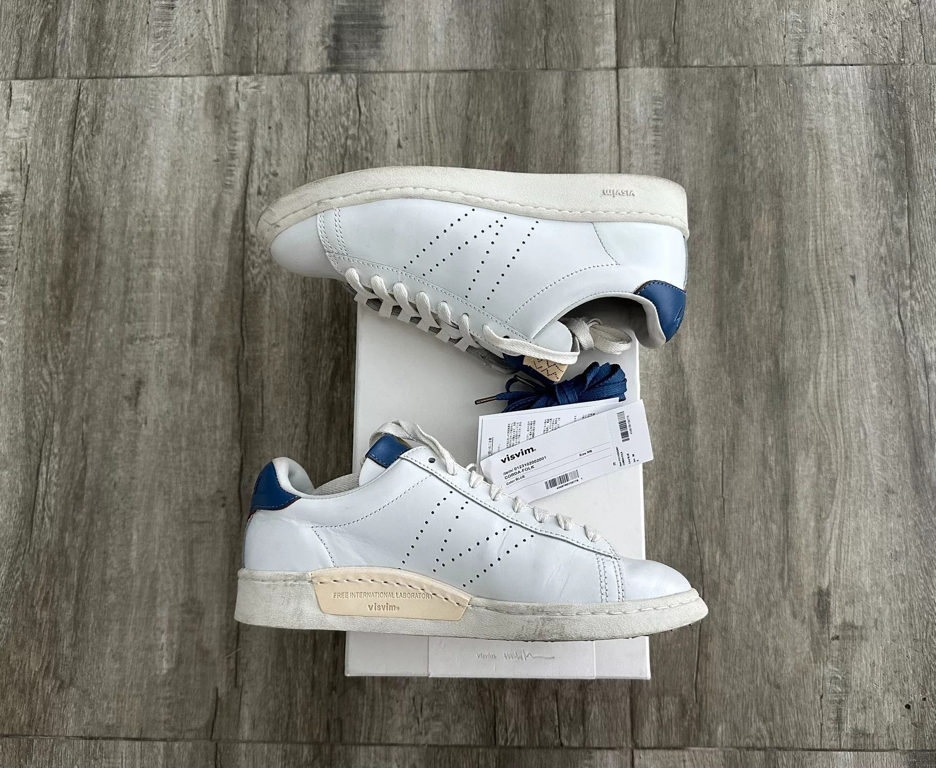 Visvim visvim corda-folk leather sneakers size us8 Size US 8 / EU 41 - 3 Thumbnail