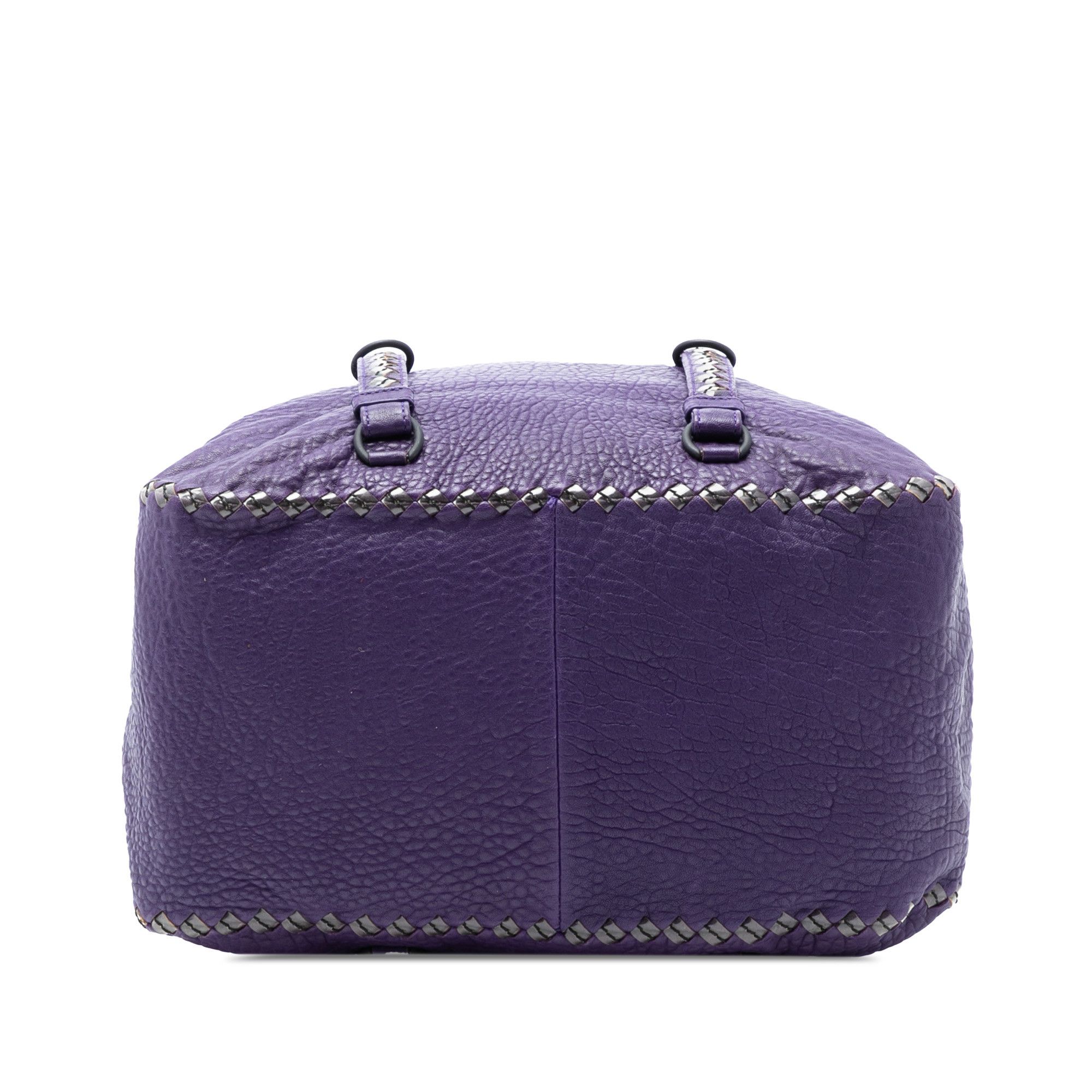 Bottega Veneta Bottega Veneta Intrecciato Trimmed Leather Handbag Size ONE SIZE - 3 Thumbnail