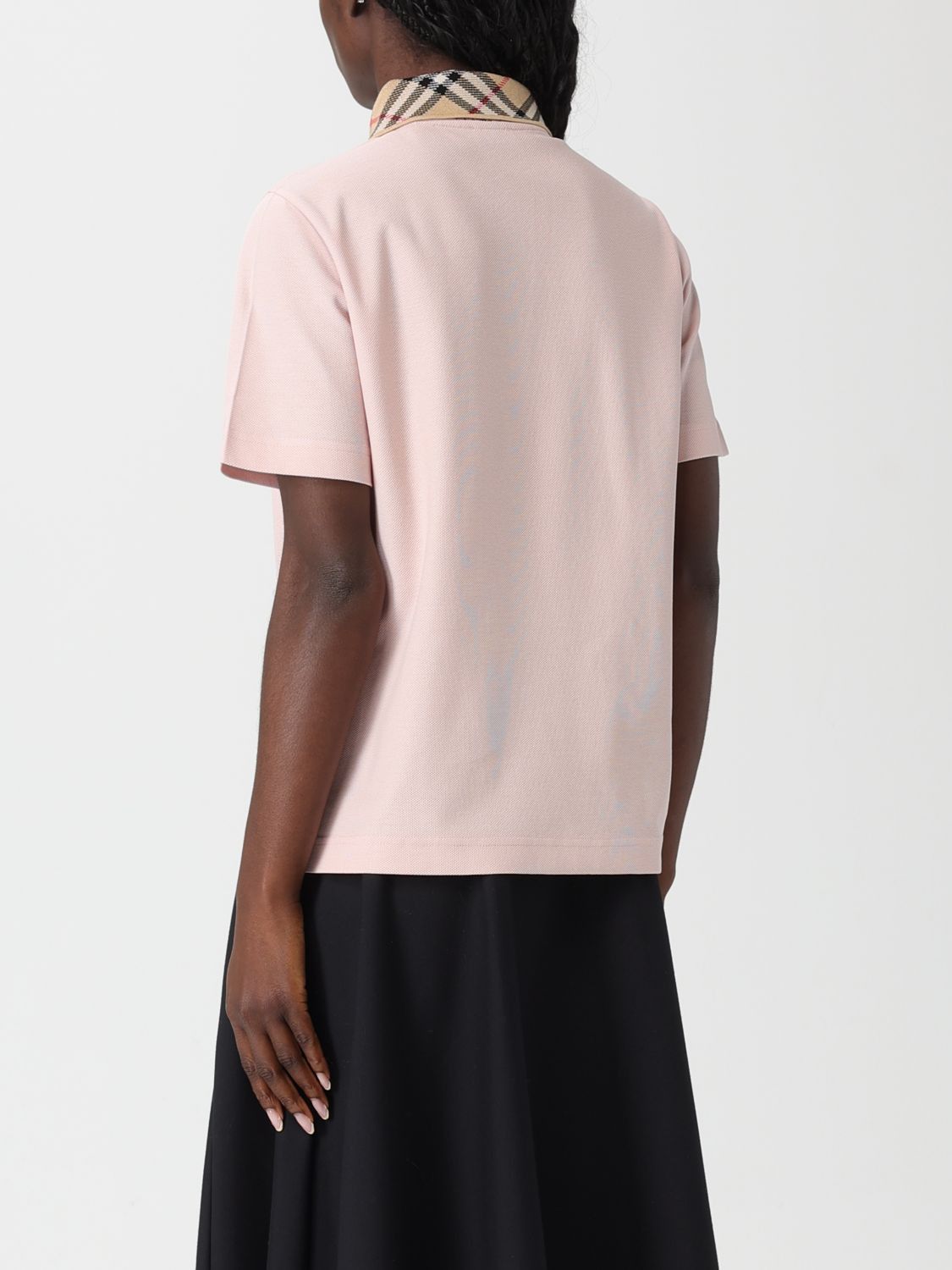 Burberry Polo Shirt Woman Pink