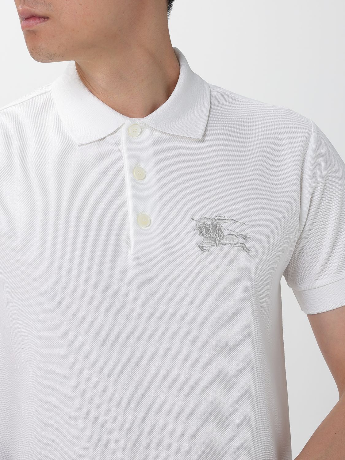 Burberry Burberry Polo Shirt Men White Size US M / EU 48-50 / 2 - 4 Thumbnail